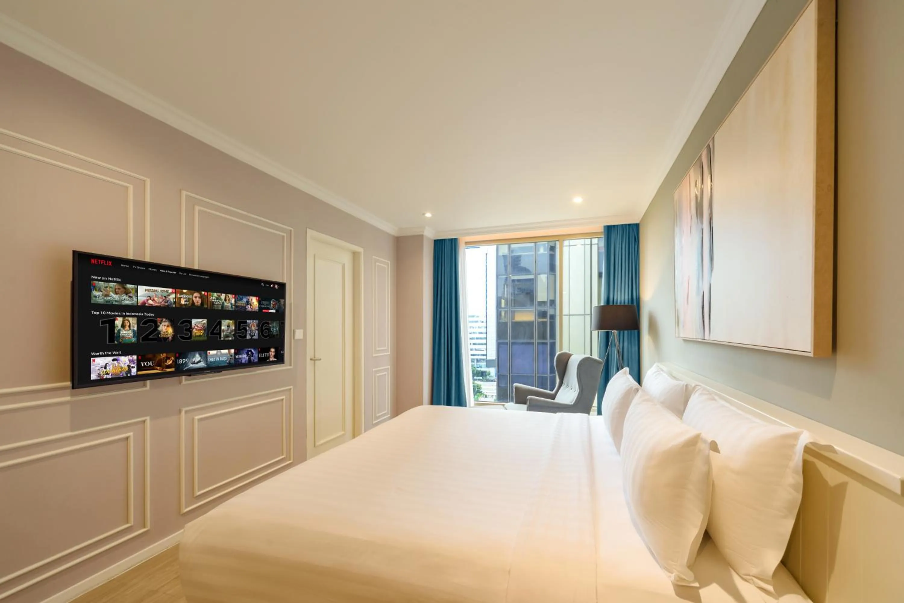 Bedroom, Bed in Ashley Sabang Jakarta