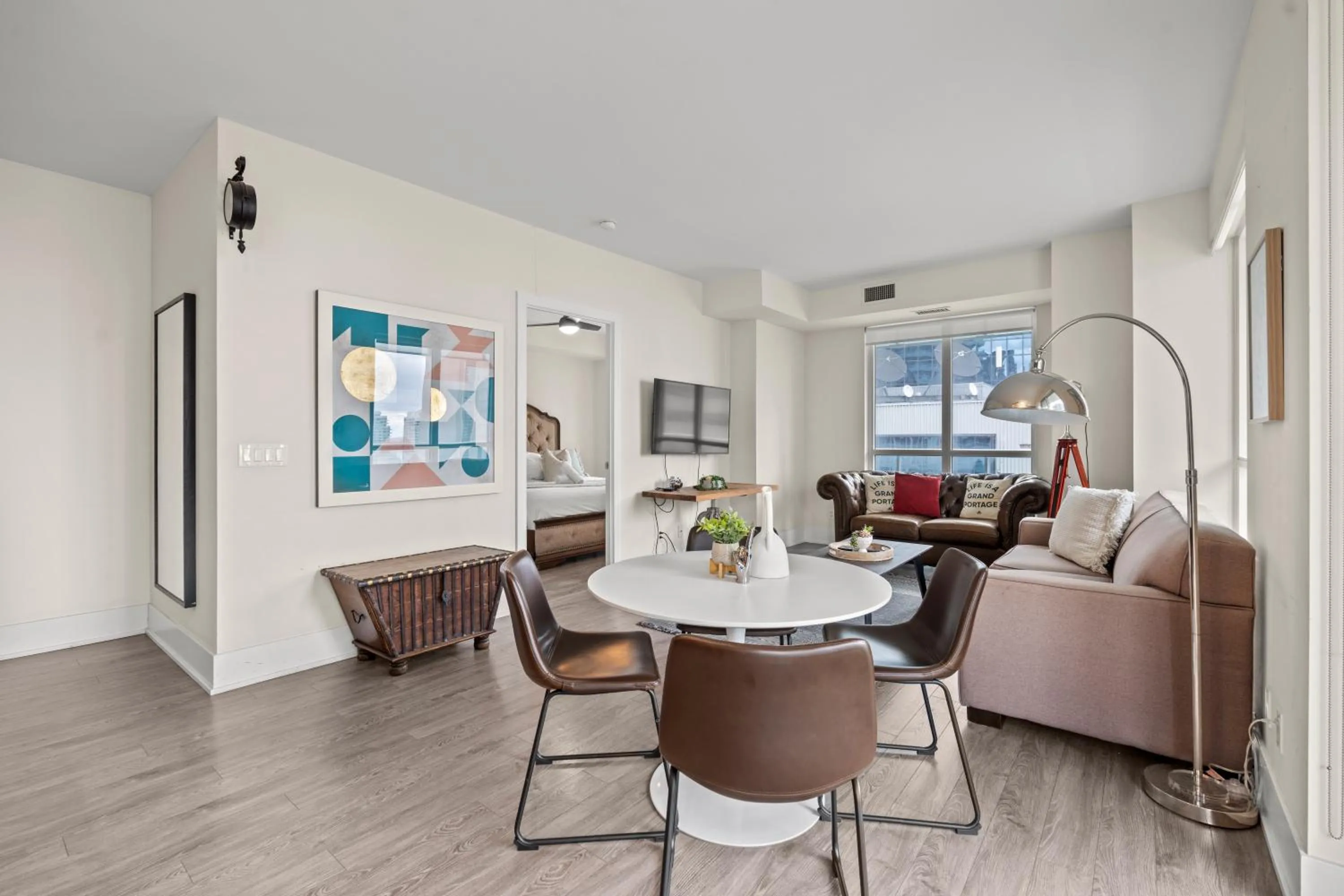 Living room in GLOBALSTAY Modern Downtown Apartment