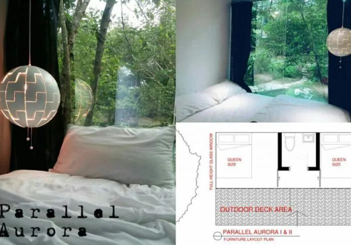 Bed in Time Capsule Retreat, Sungai Lembing