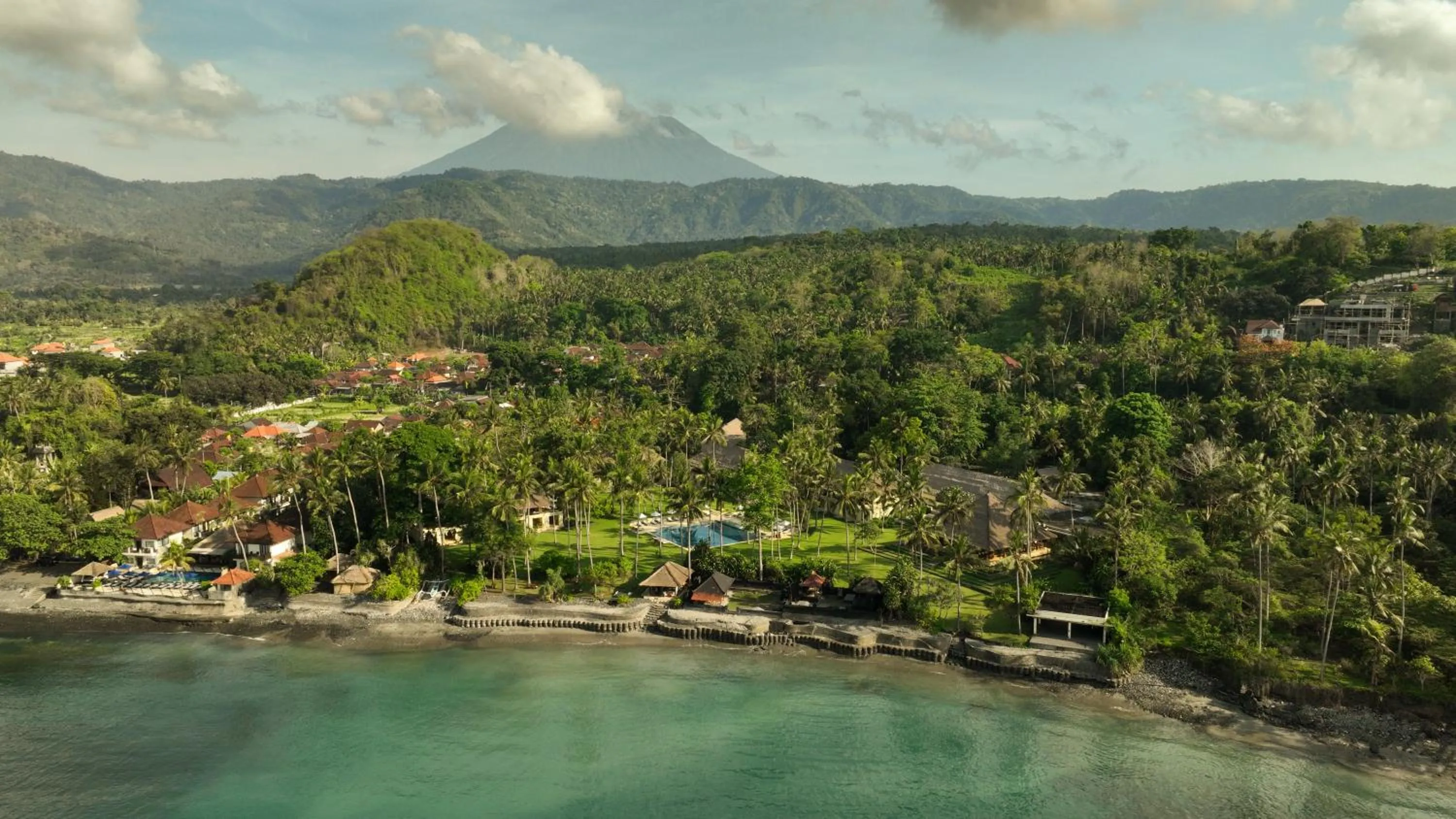 Bird's eye view in Alila Manggis