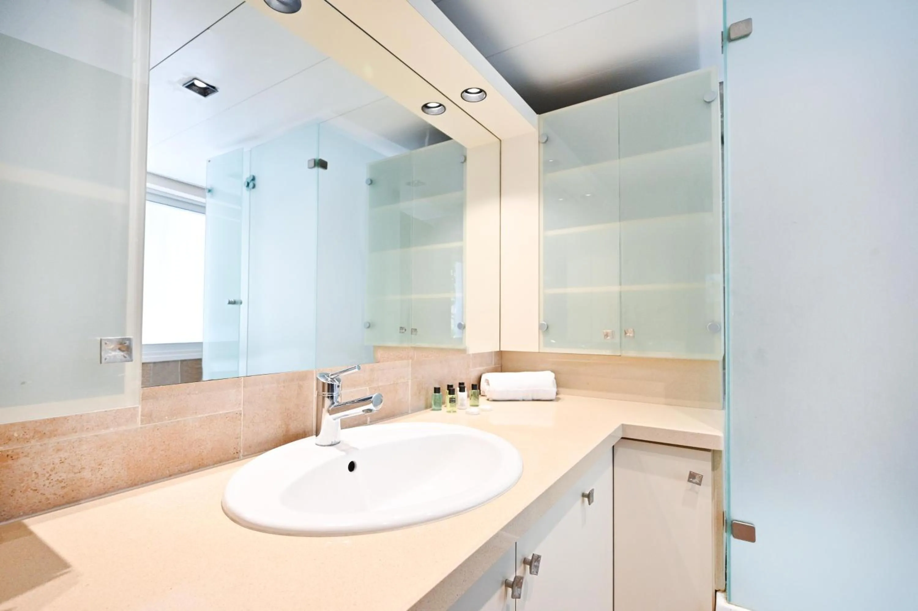 Bathroom in Cozy 2BR in Ben Gurion blvd by HolyGuest