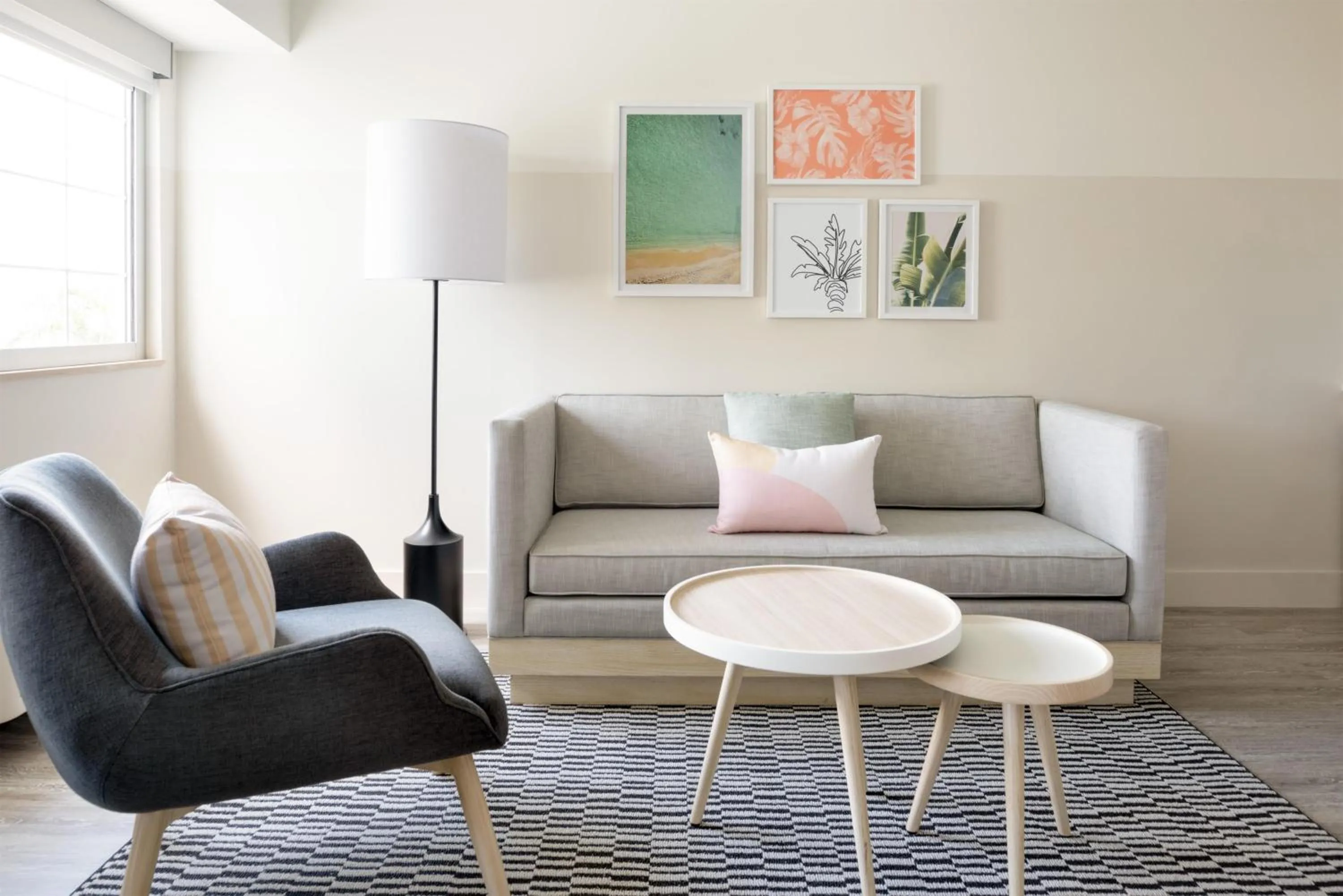 Living room in Hampton by Hilton Grand Cayman Seven Mile Beach