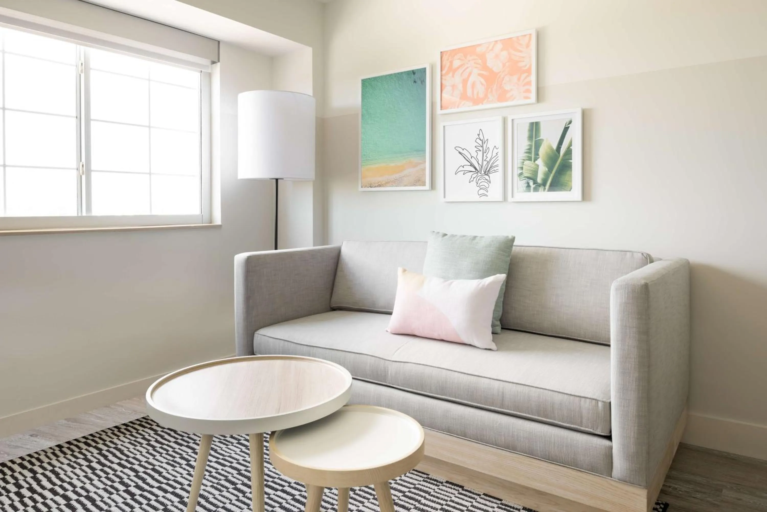 Living room in Hampton by Hilton Grand Cayman Seven Mile Beach