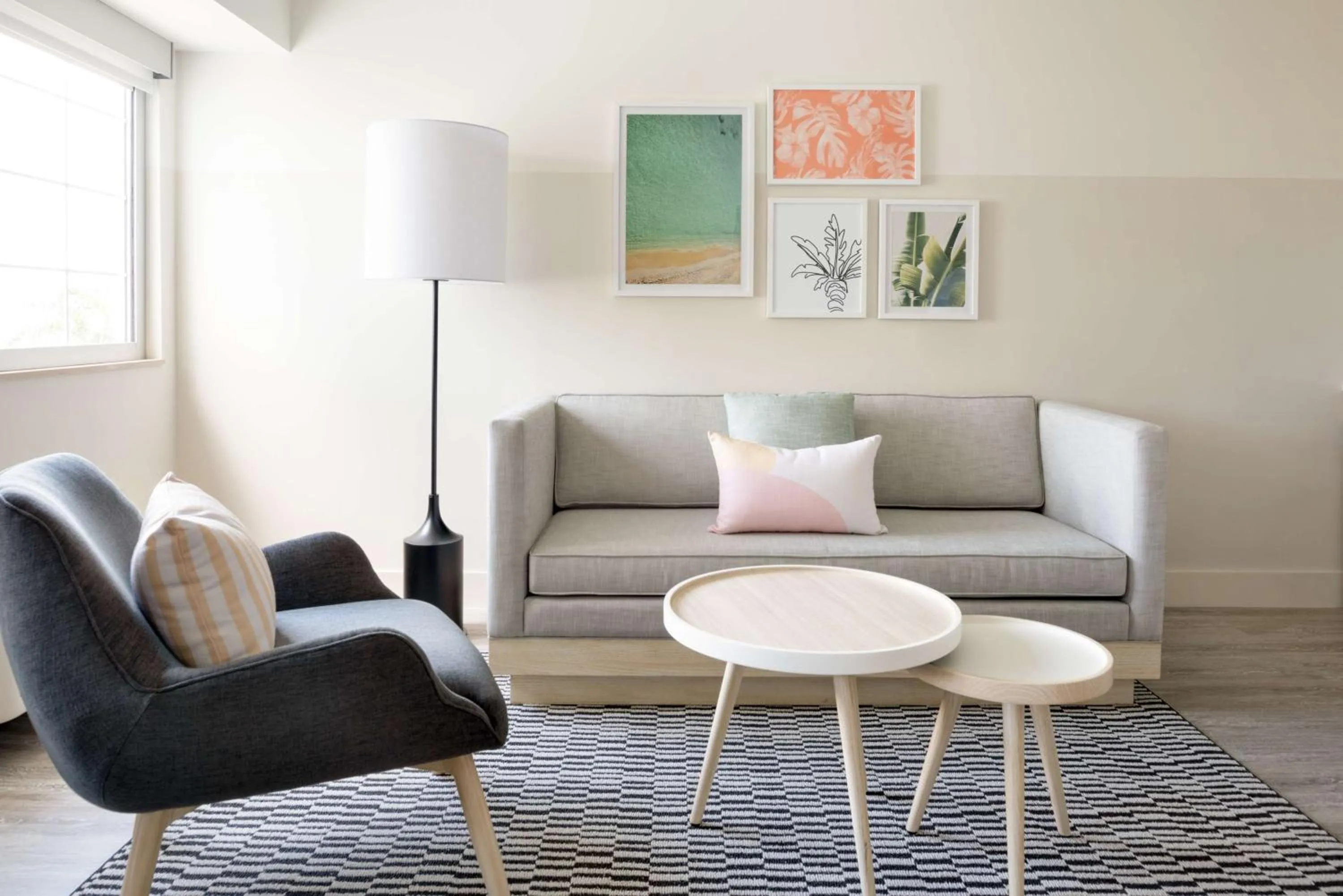 Living room in Hampton by Hilton Grand Cayman Seven Mile Beach