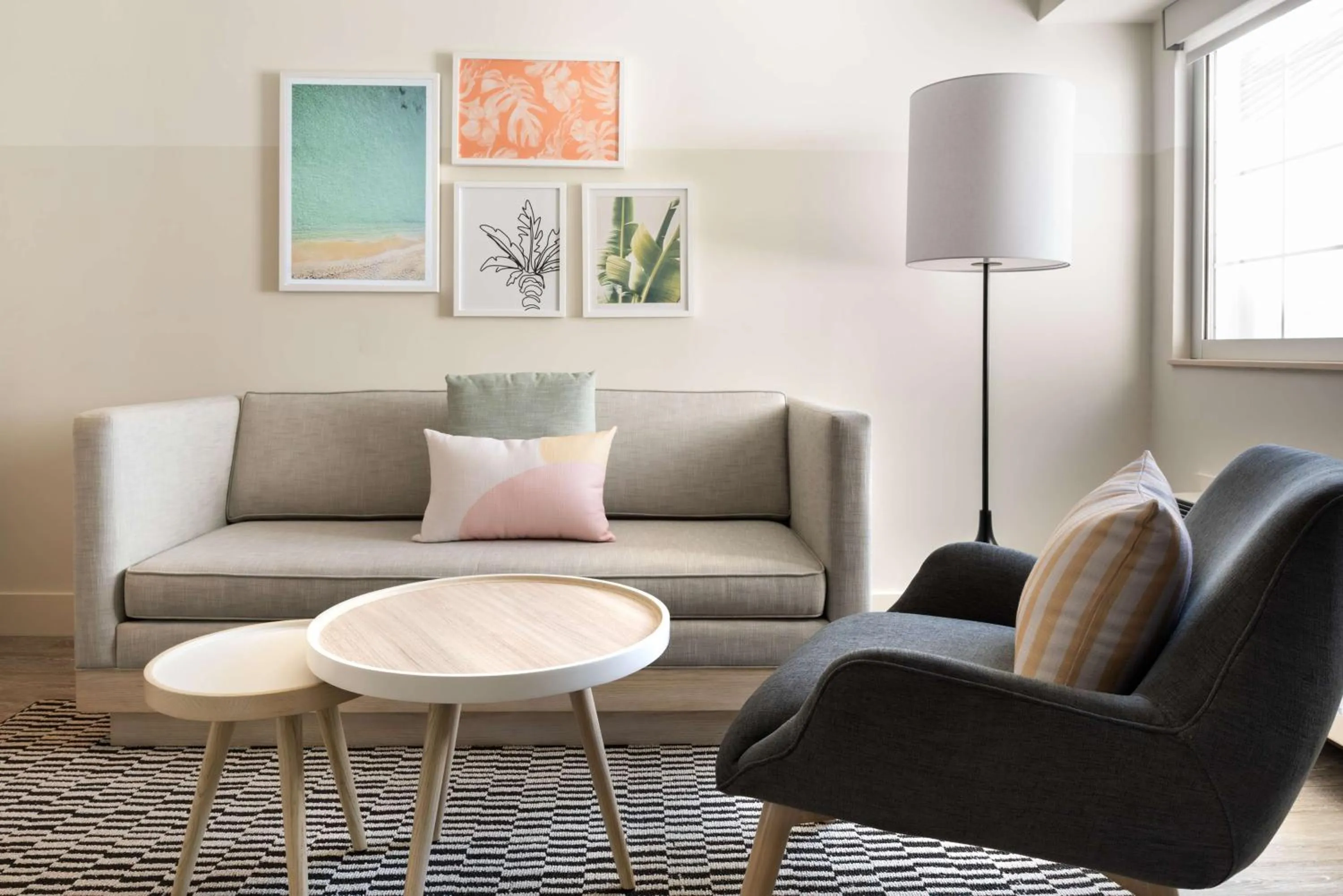 Living room in Hampton by Hilton Grand Cayman Seven Mile Beach