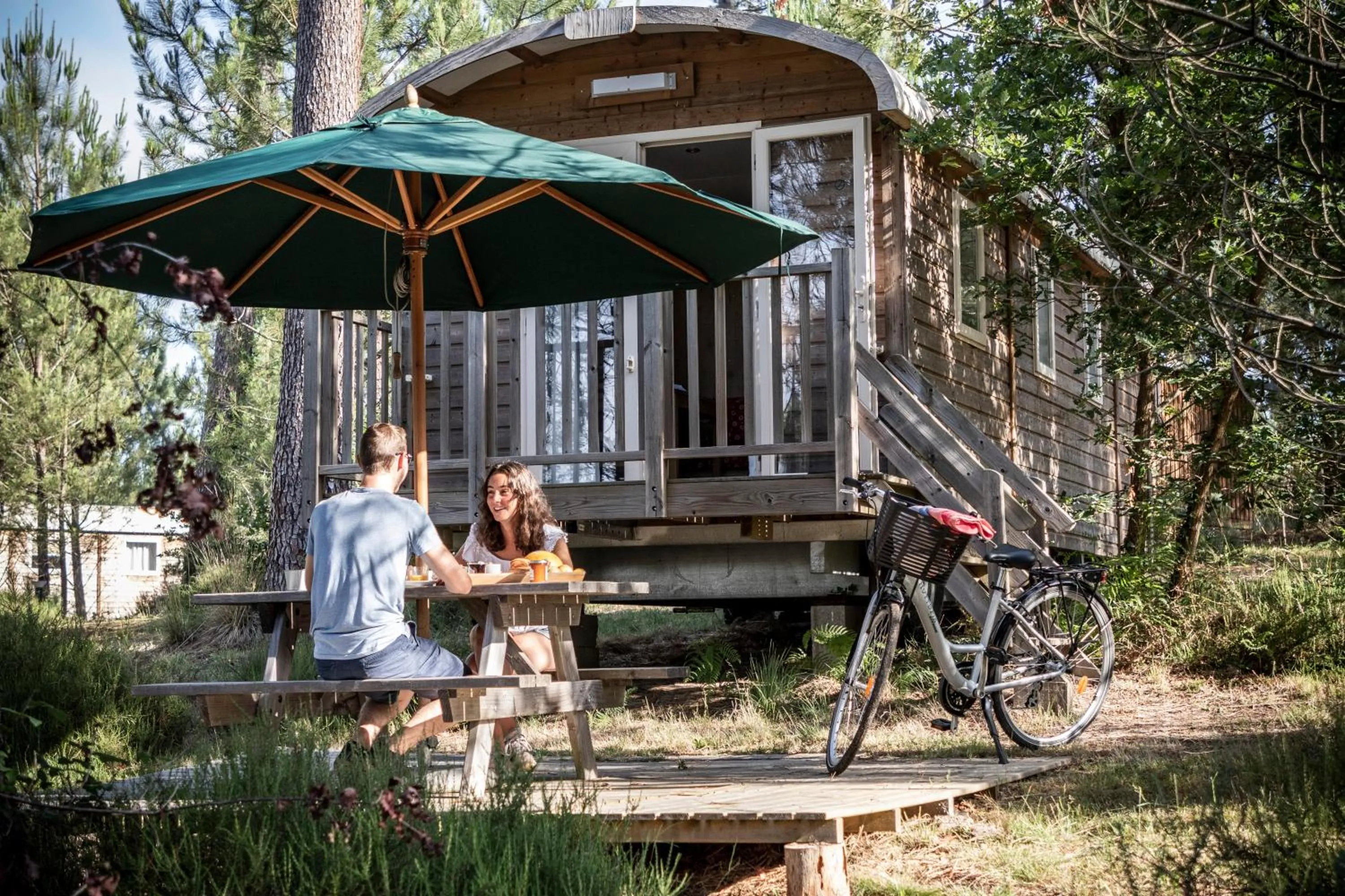Patio in Camping La Pinède