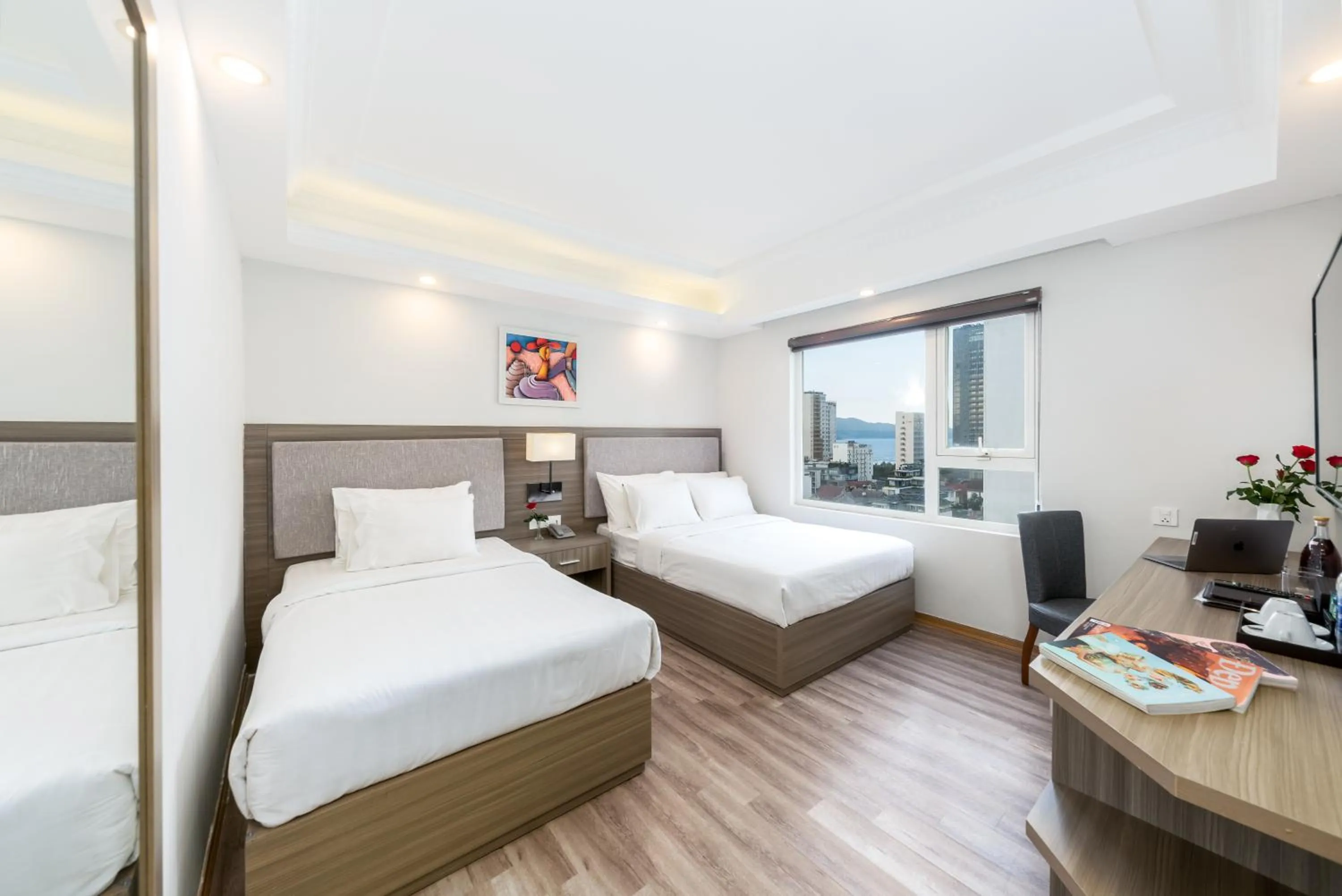 Photo of the whole room, Bed in Golden Rose Hotel