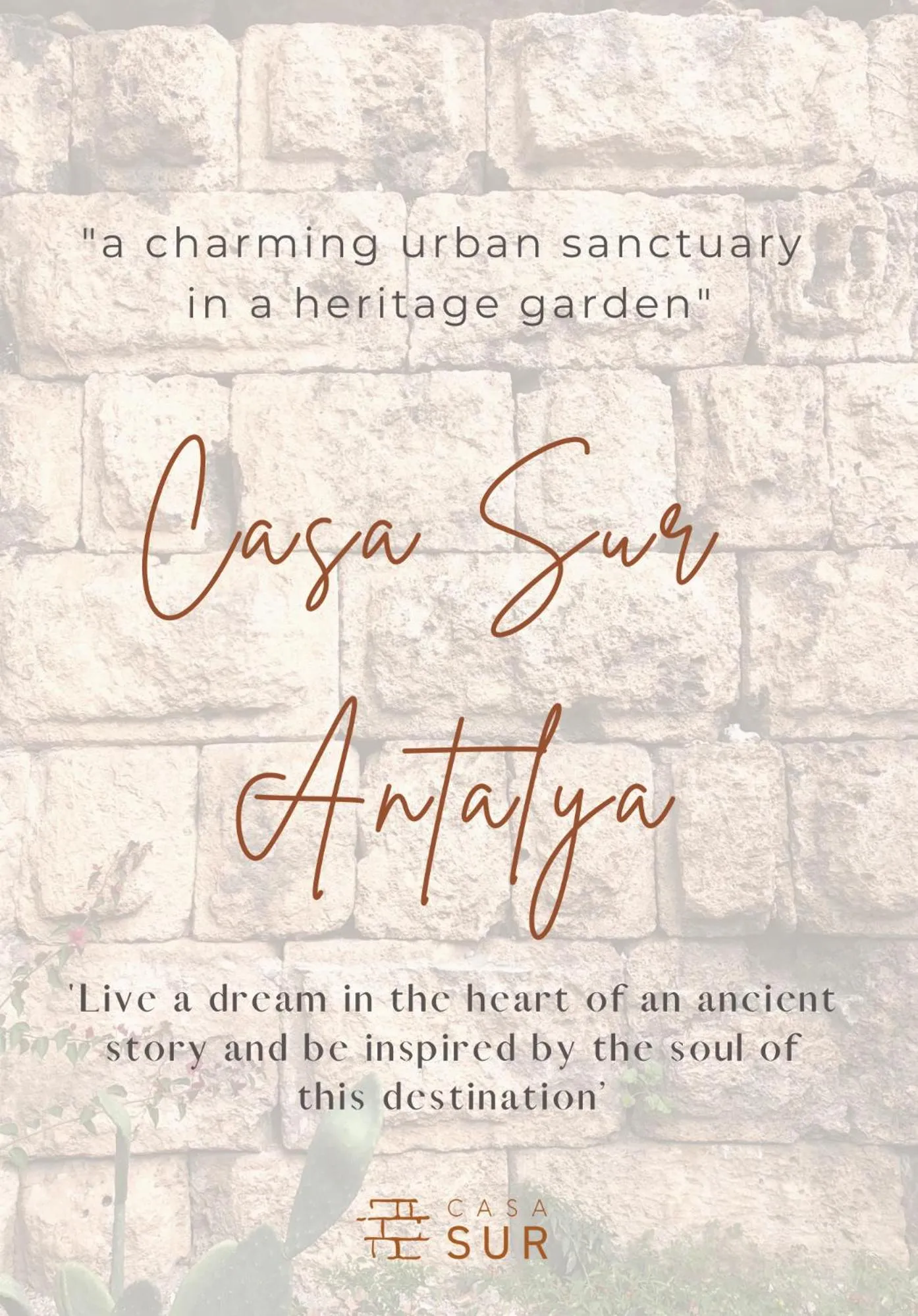 Logo/Certificate/Sign in Casa Sur Antalya