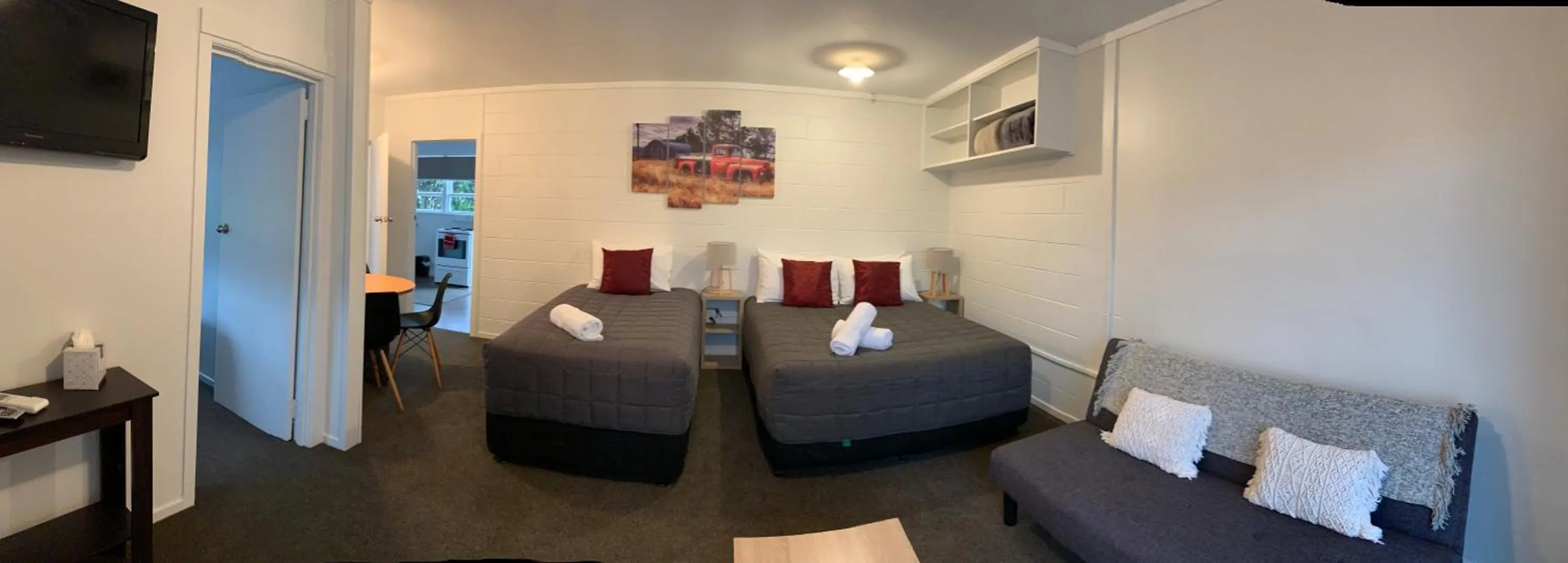 Bed in Racecourse Motel