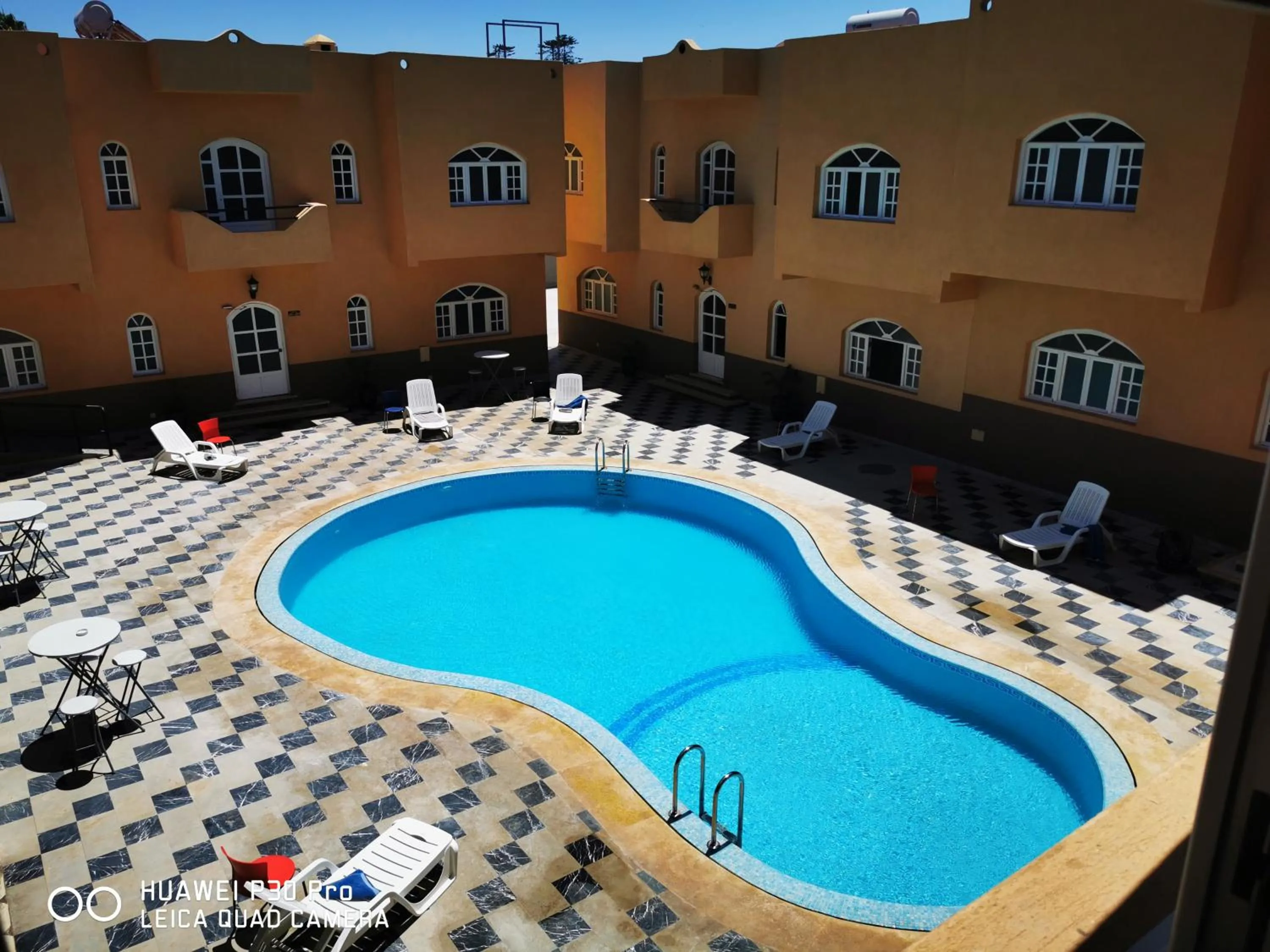 Pool view in AMWAJ HOTEL