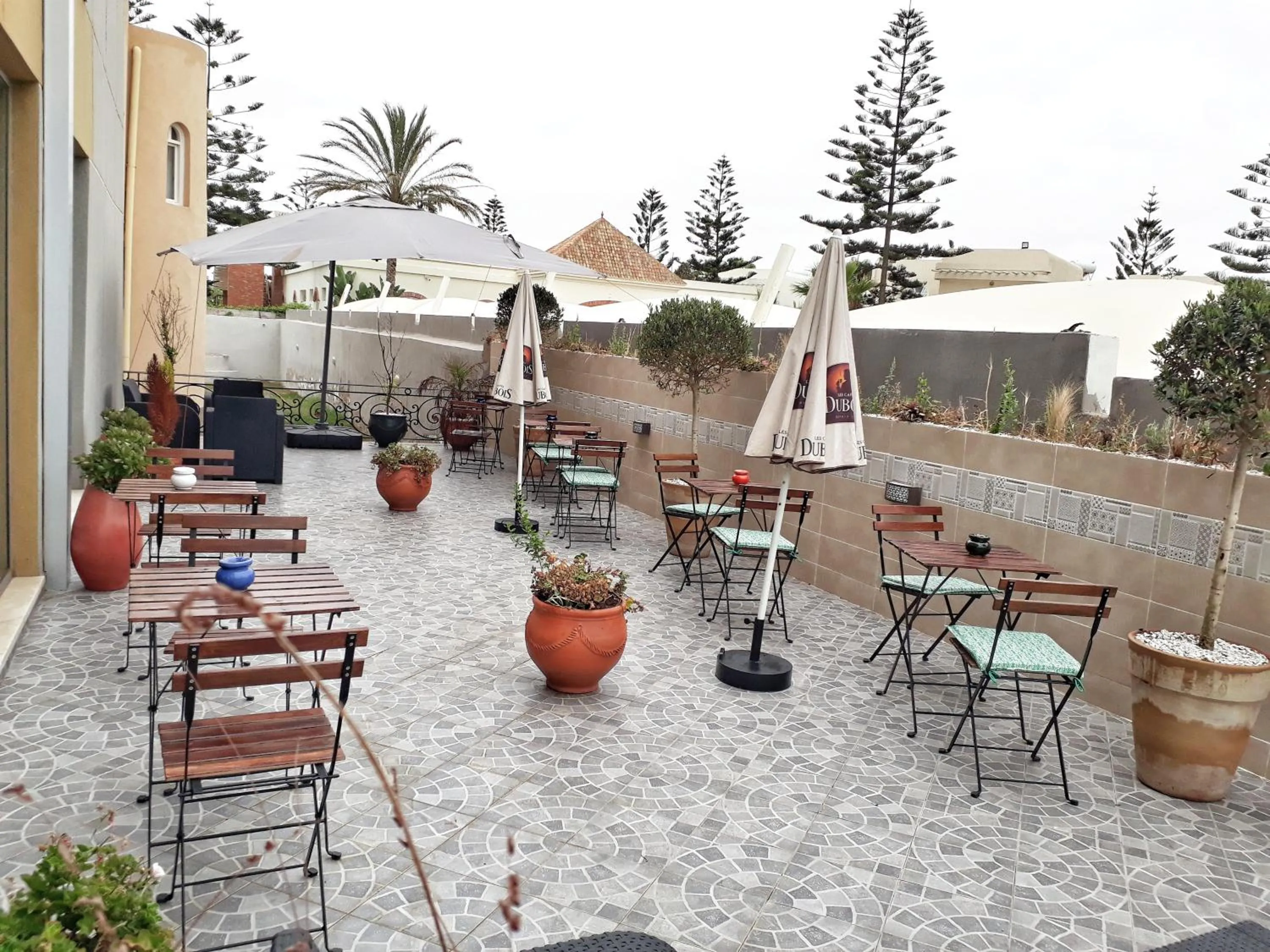 Patio in AMWAJ HOTEL