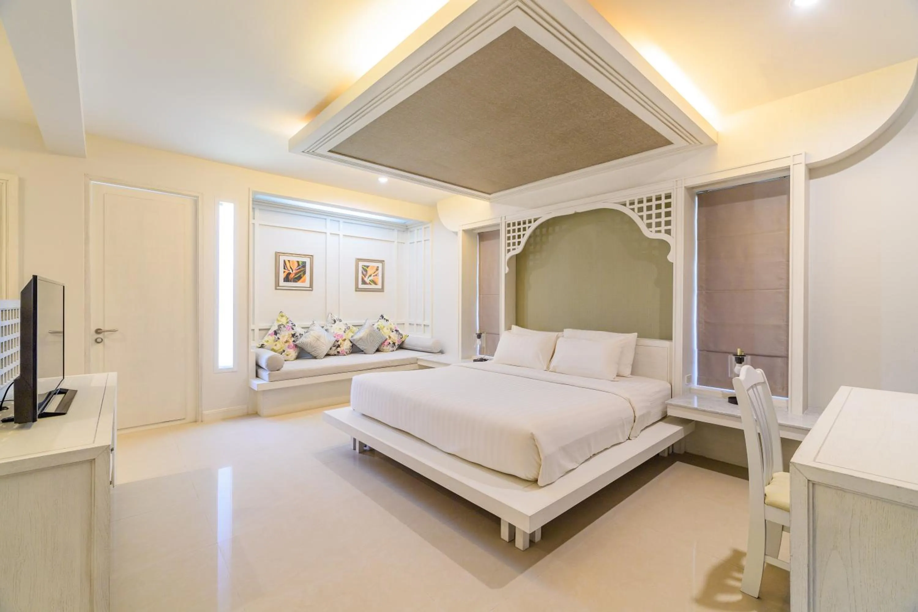 Bedroom, Bed in Villa Pimmada