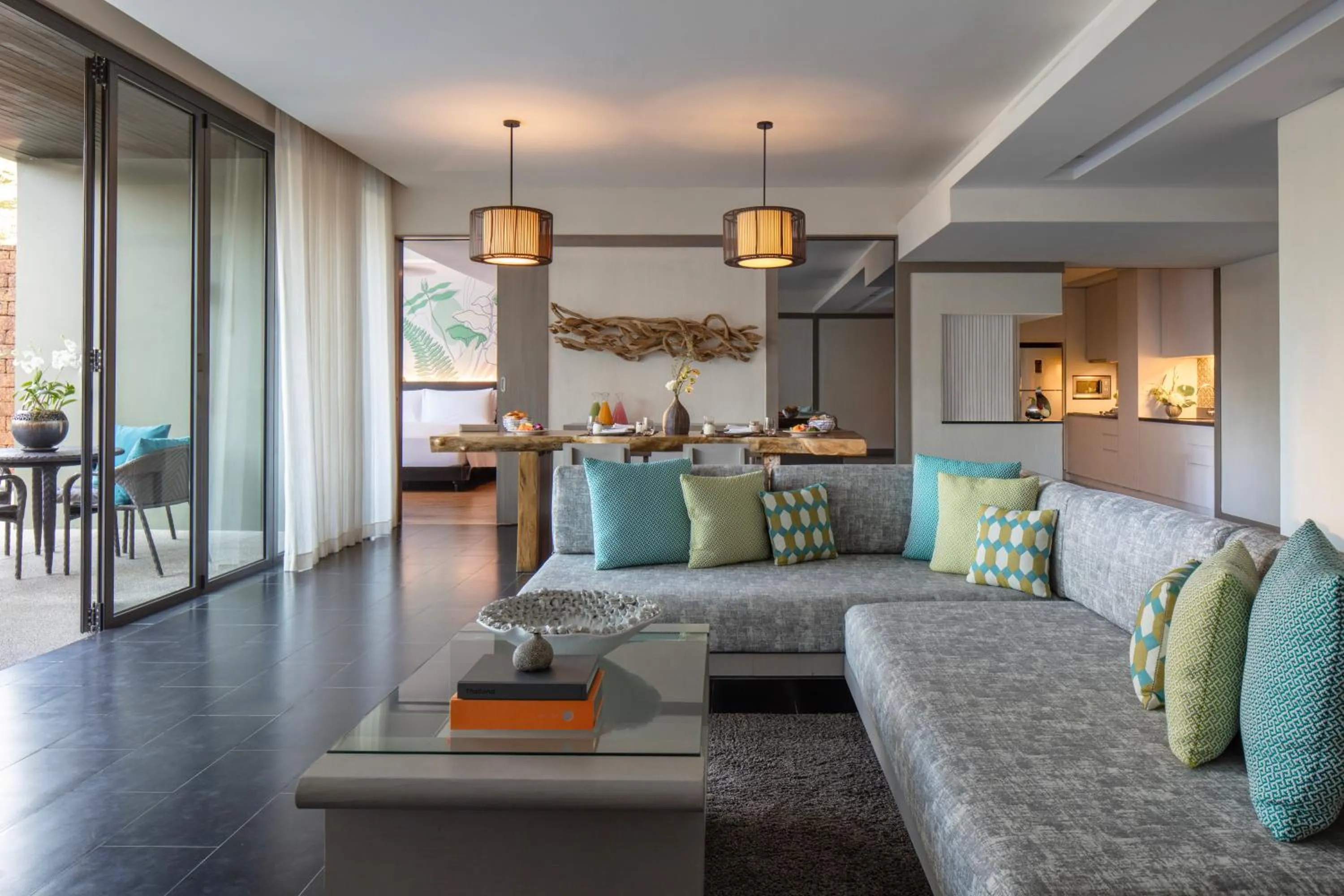 Living room in Anantara Mai Khao Phuket Villas