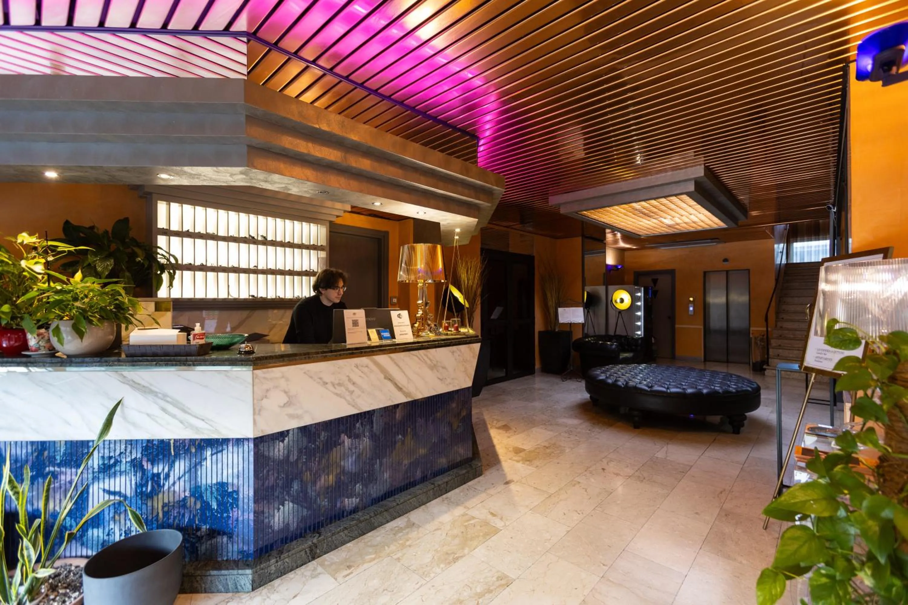 Lobby or reception in Hotel Gialletti