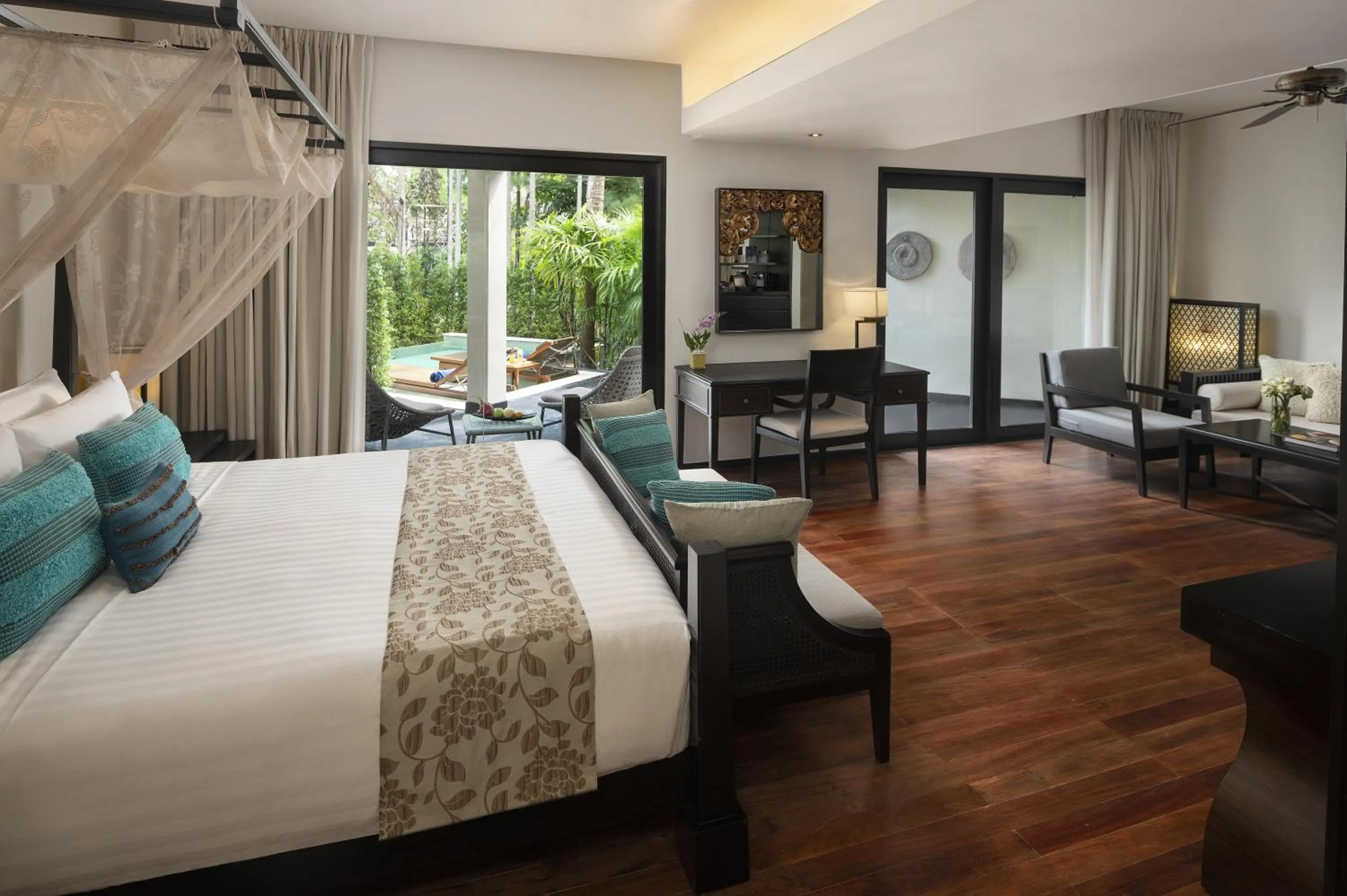 Bed in Anantara Bophut Koh Samui Resort