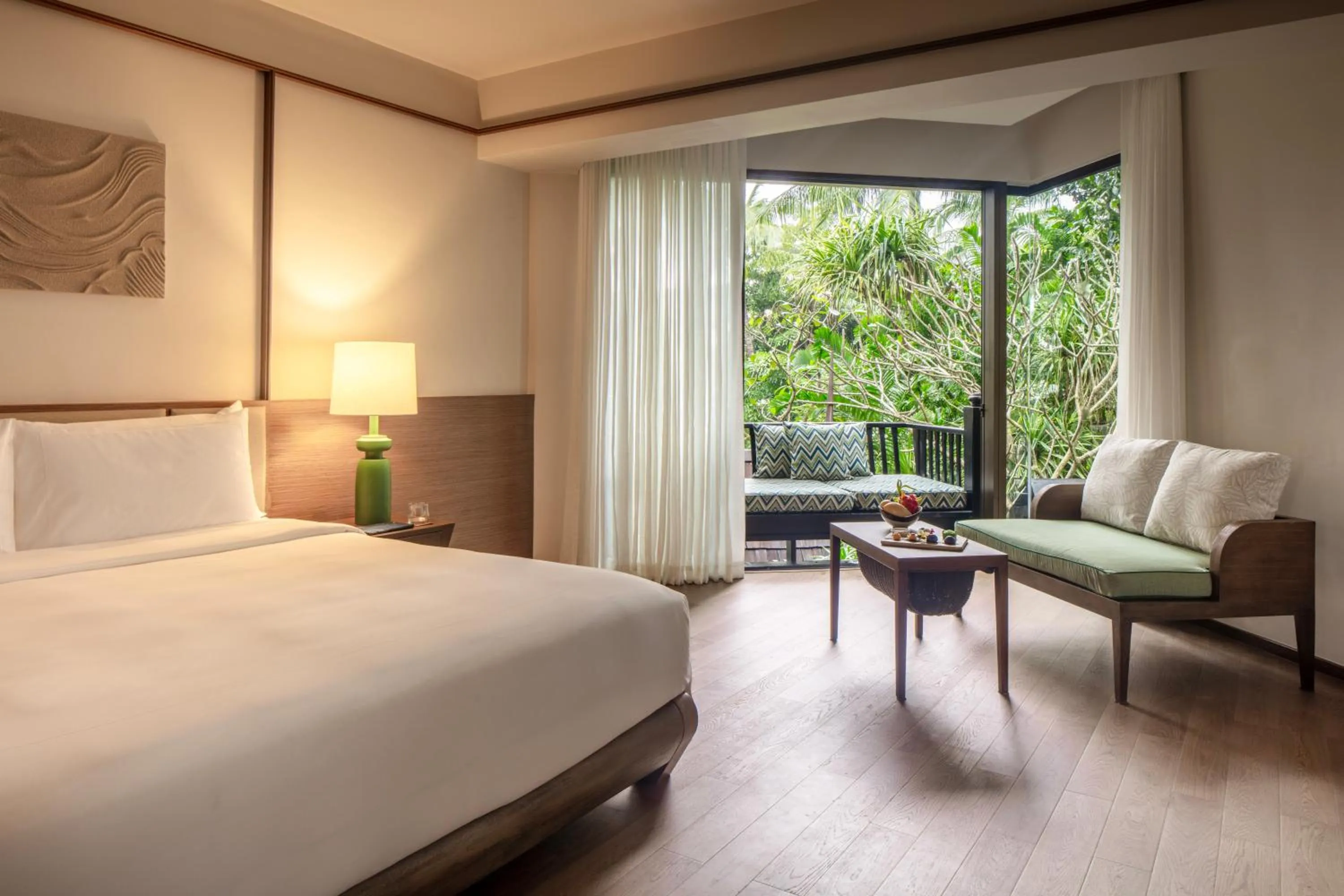 Bathroom, Bed in Anantara Bophut Koh Samui Resort