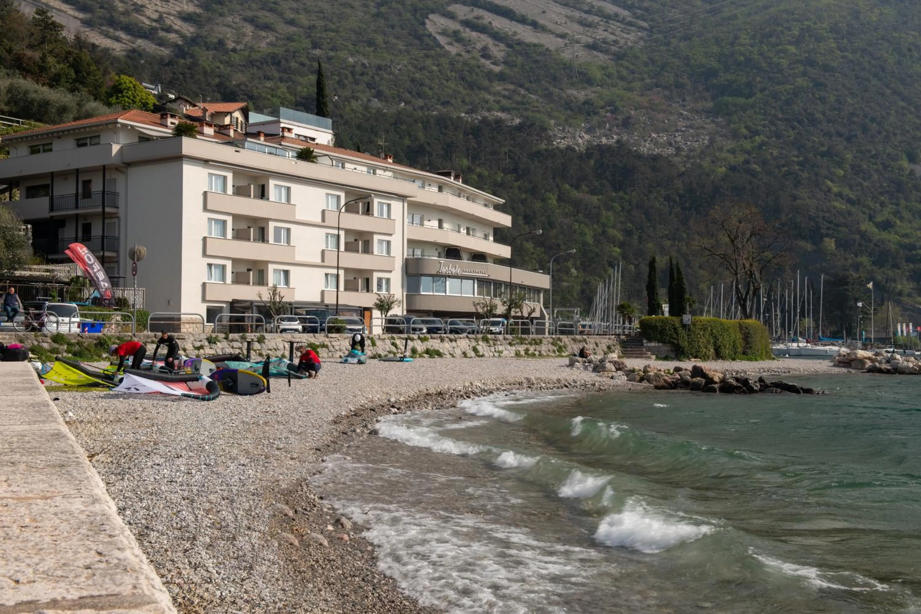 Beach in Torbole Aparthotel