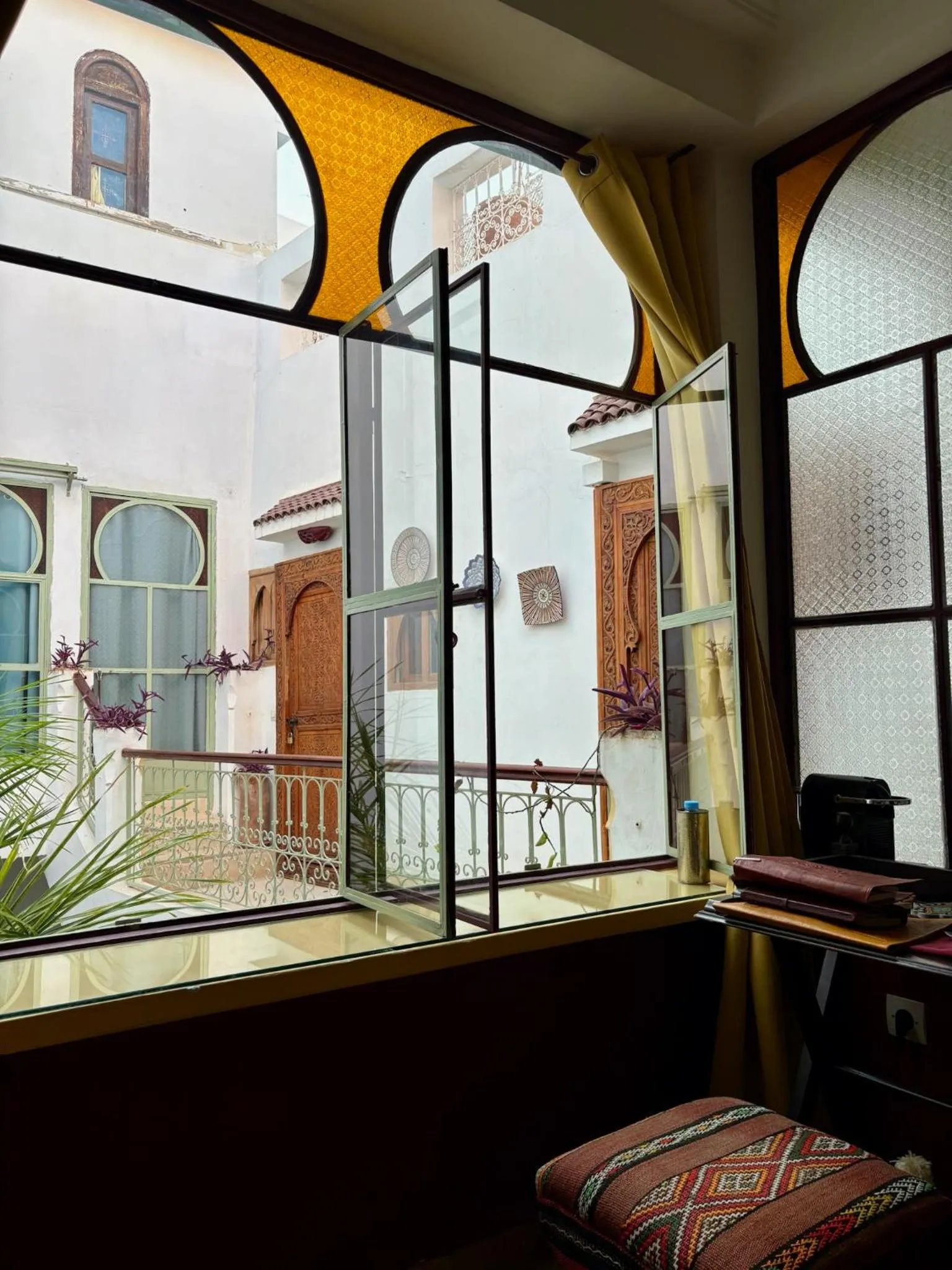 Inner courtyard view in Riad la Cigale
