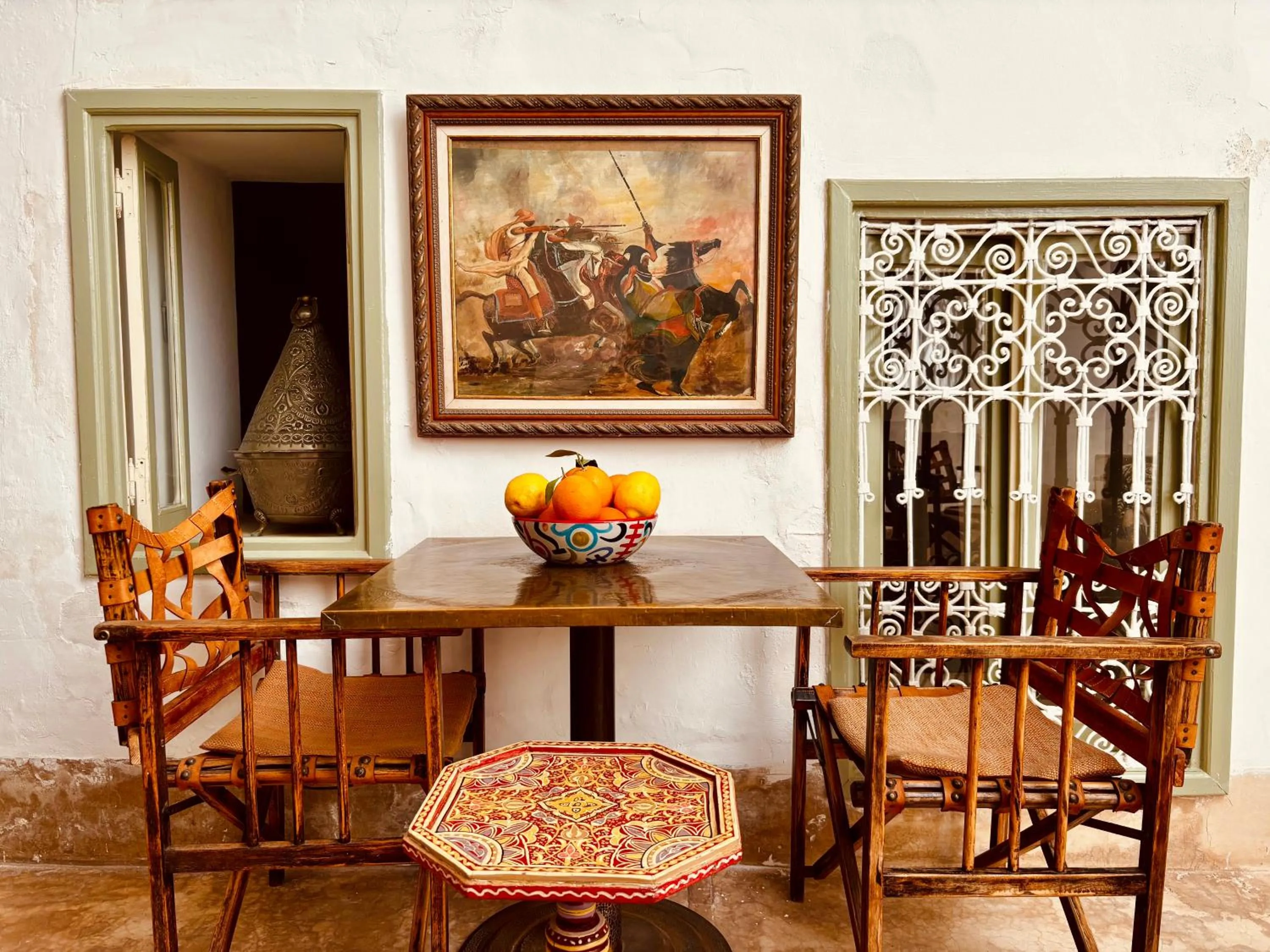 Living room in Riad la Cigale