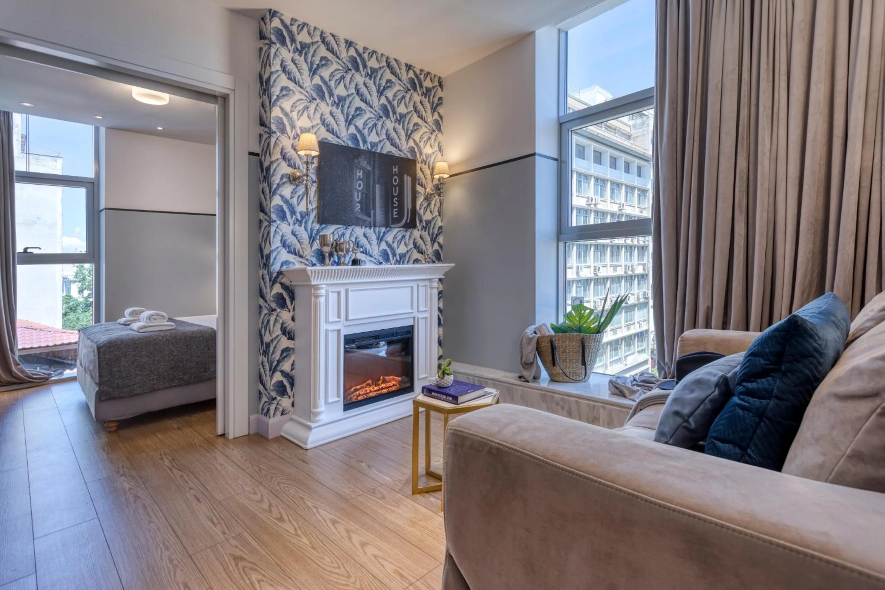 Living room in The Pinnacle Athens