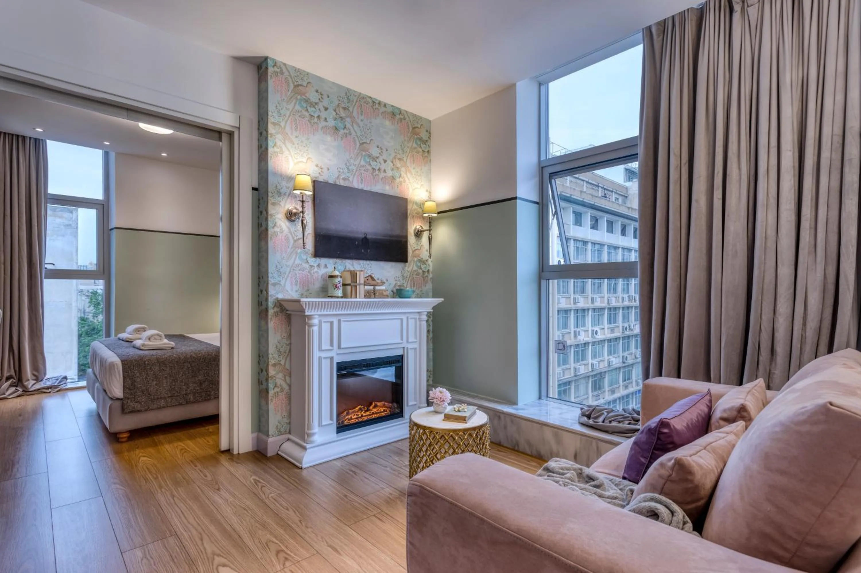 Living room in The Pinnacle Athens