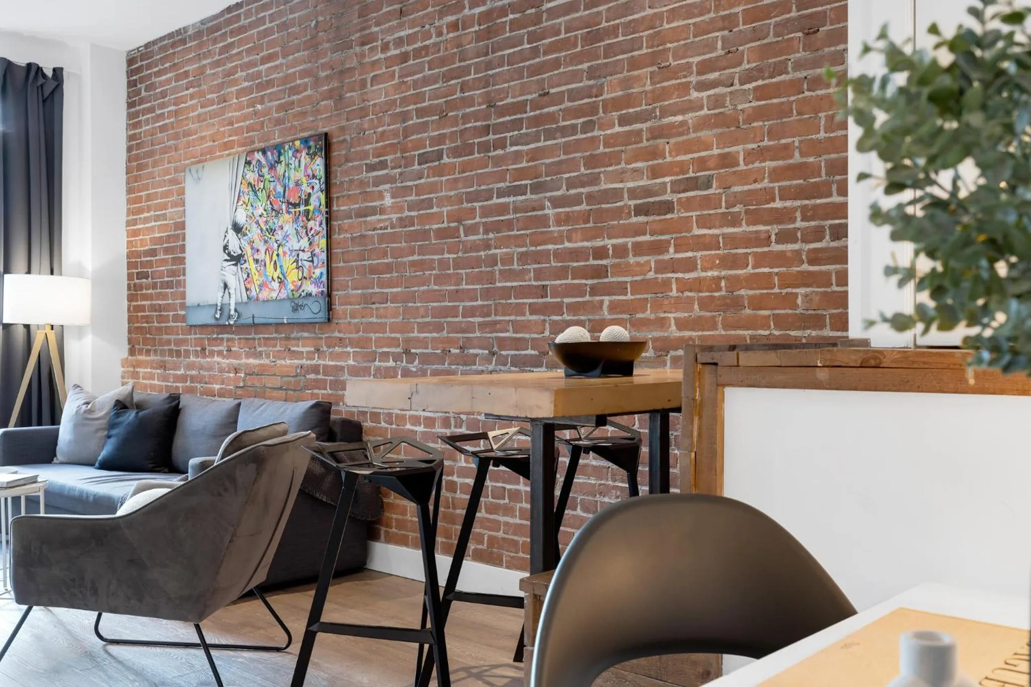 Living room in LiV MTL Downtown