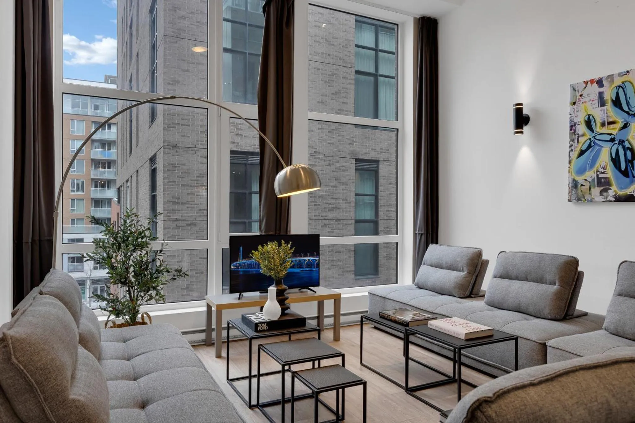 Living room in LiV MTL Downtown