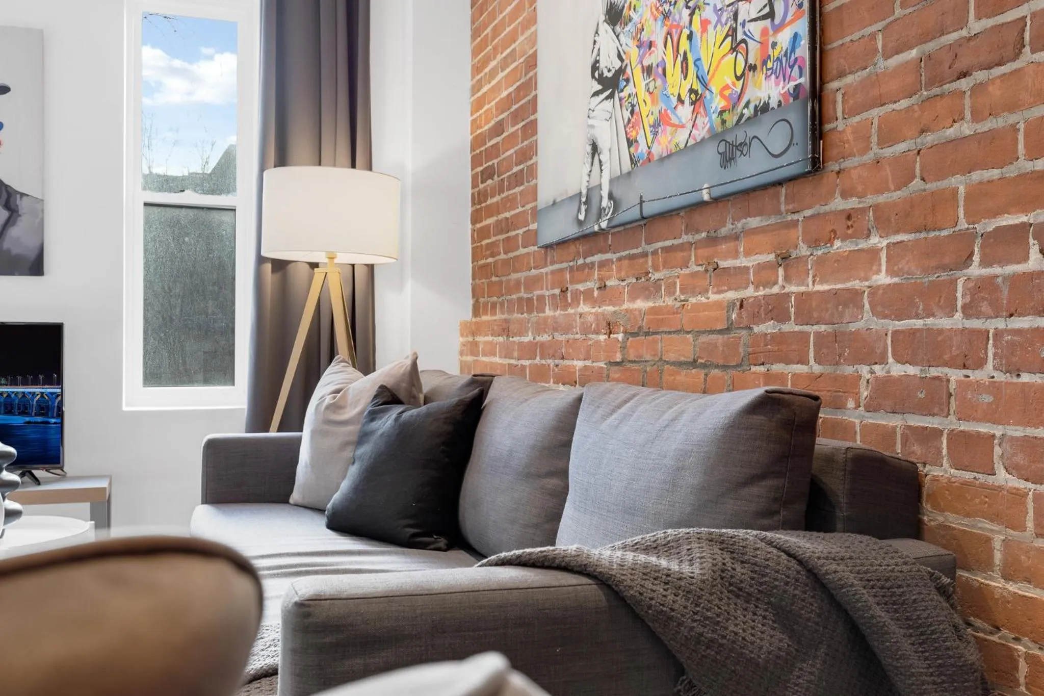 Living room in LiV MTL Downtown