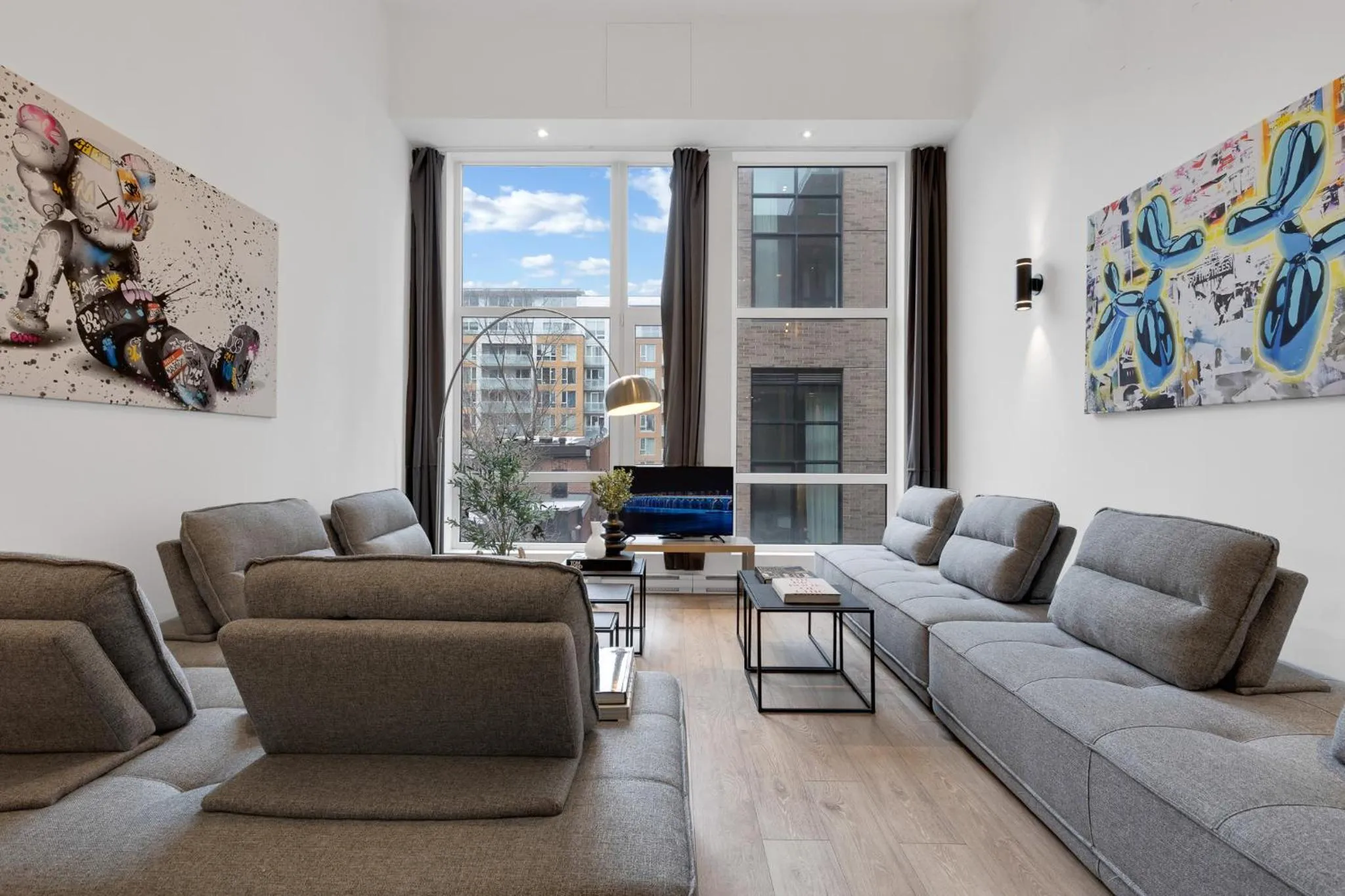 Living room in LiV MTL Downtown