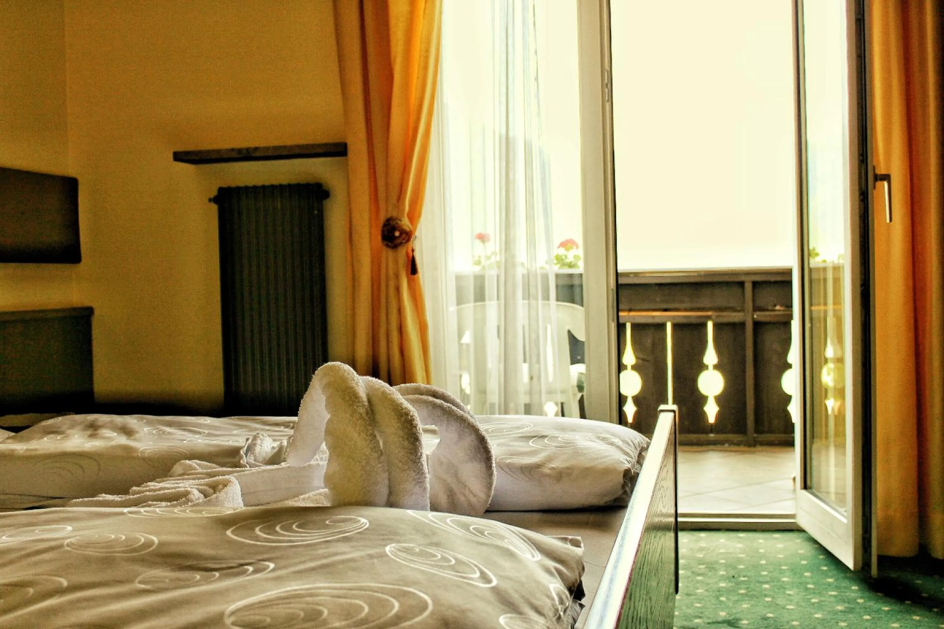 Bed in Panoramahotel Unterinnerhof