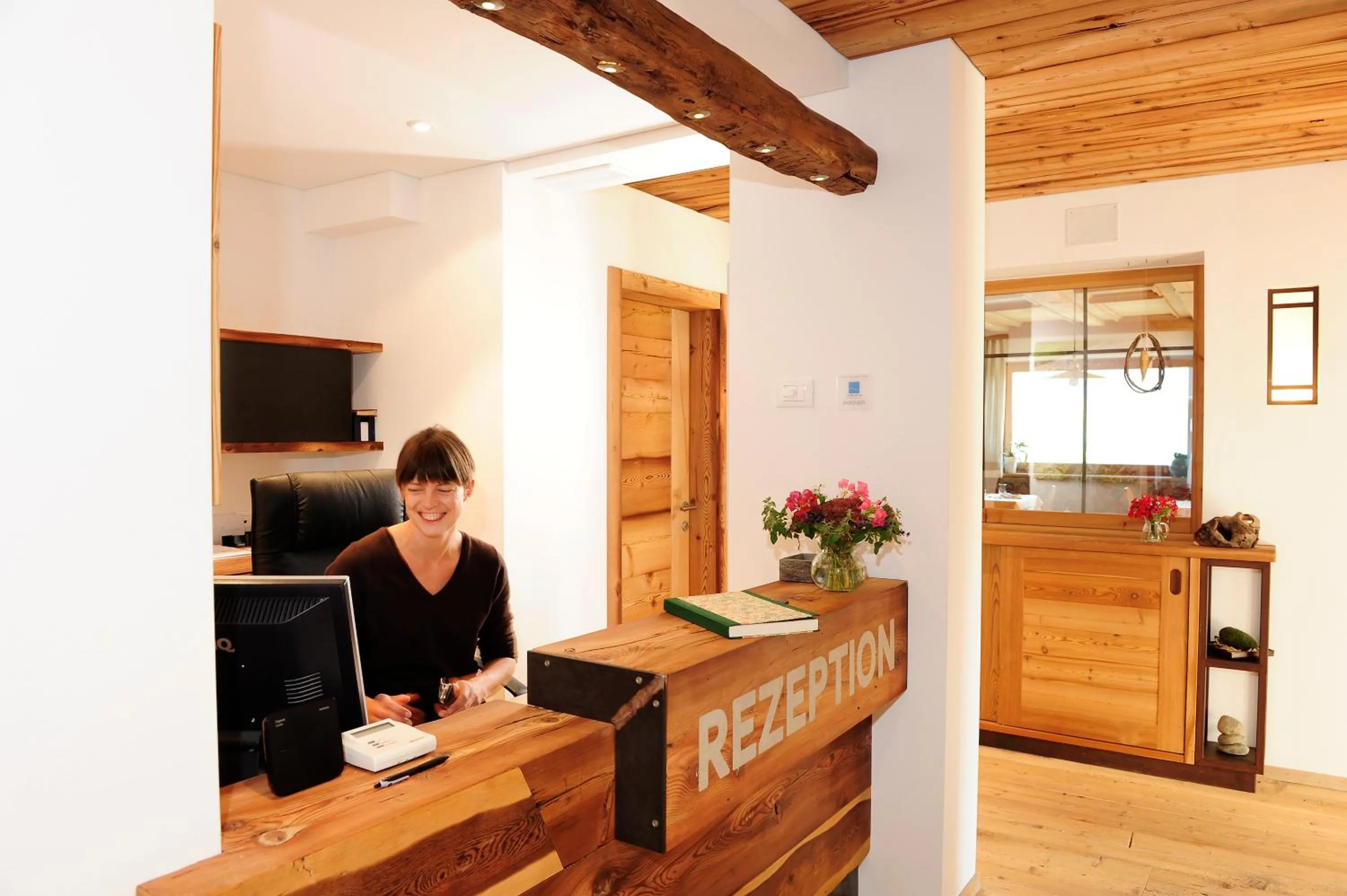 Lobby or reception in Hotel Naturoase Schwemmerhof