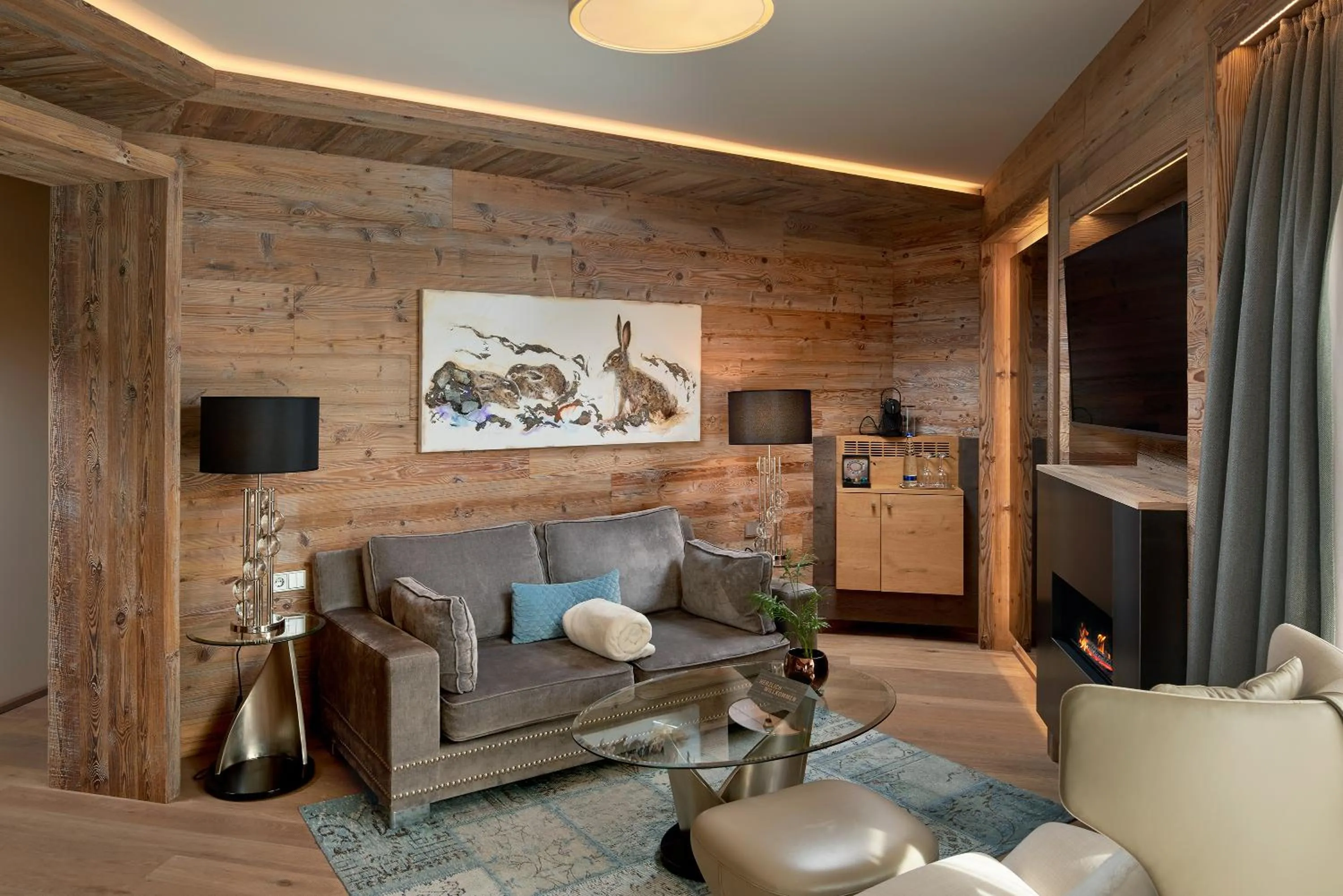 Living room in Wellness- & Sporthotel Jagdhof