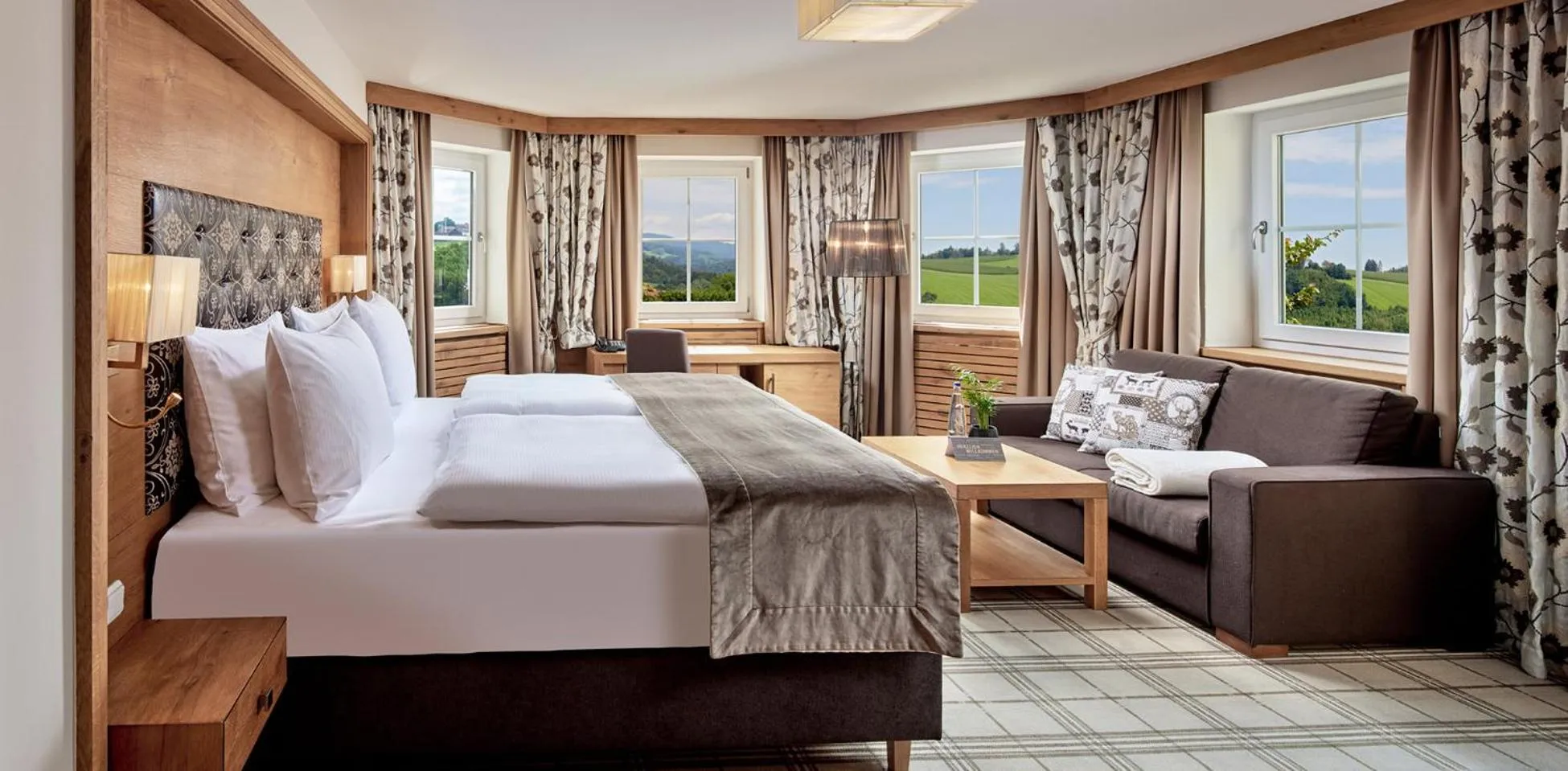 Photo of the whole room, Bed in Wellness- & Sporthotel Jagdhof