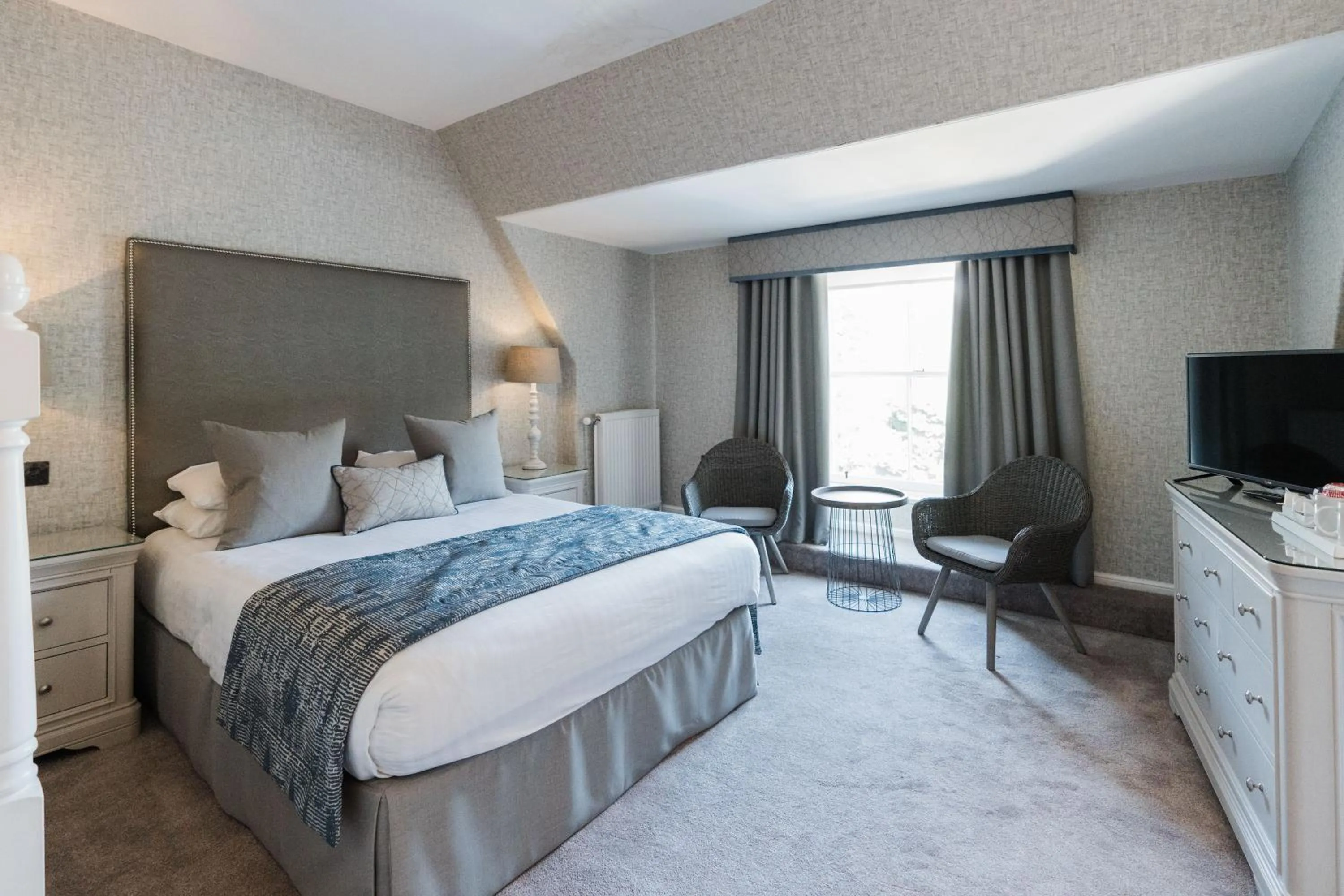 Bed in Balbirnie House Hotel