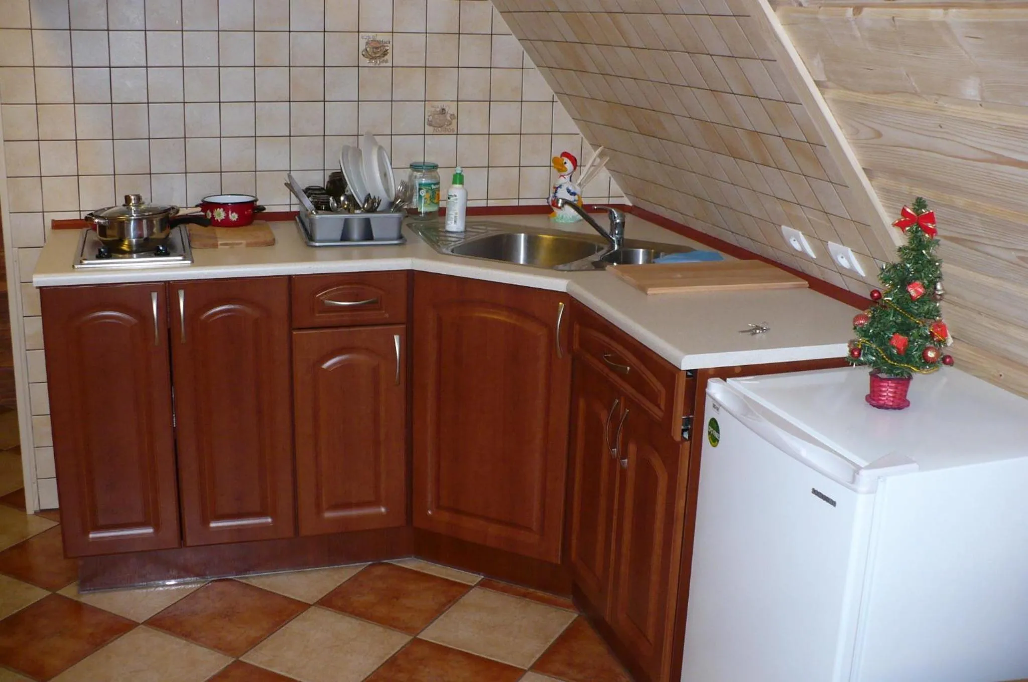 Kitchen or kitchenette in Jedla Miejsce Gościnne