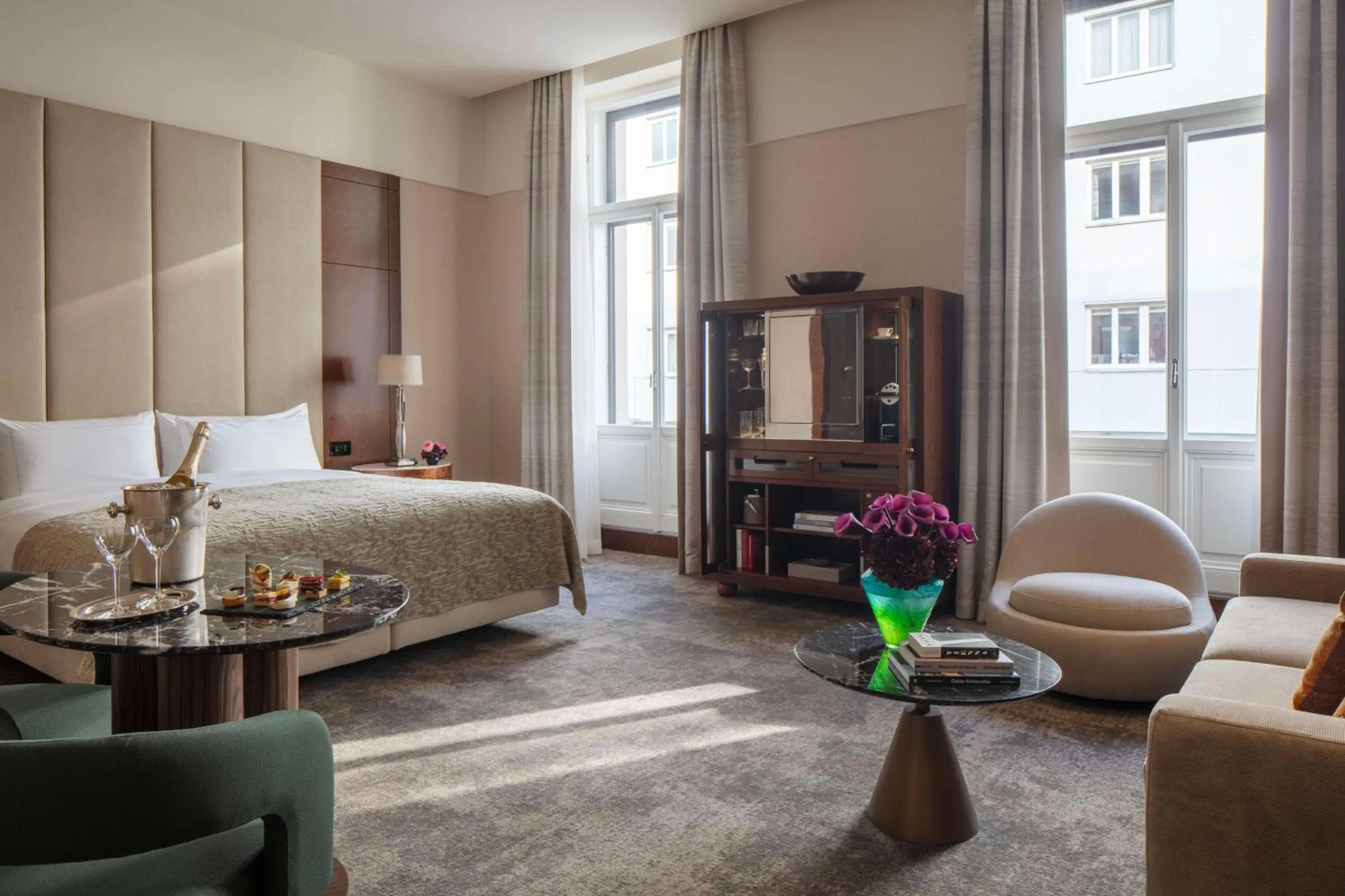 Bedroom, Bed in Anantara Palais Hansen Vienna - newly renovated