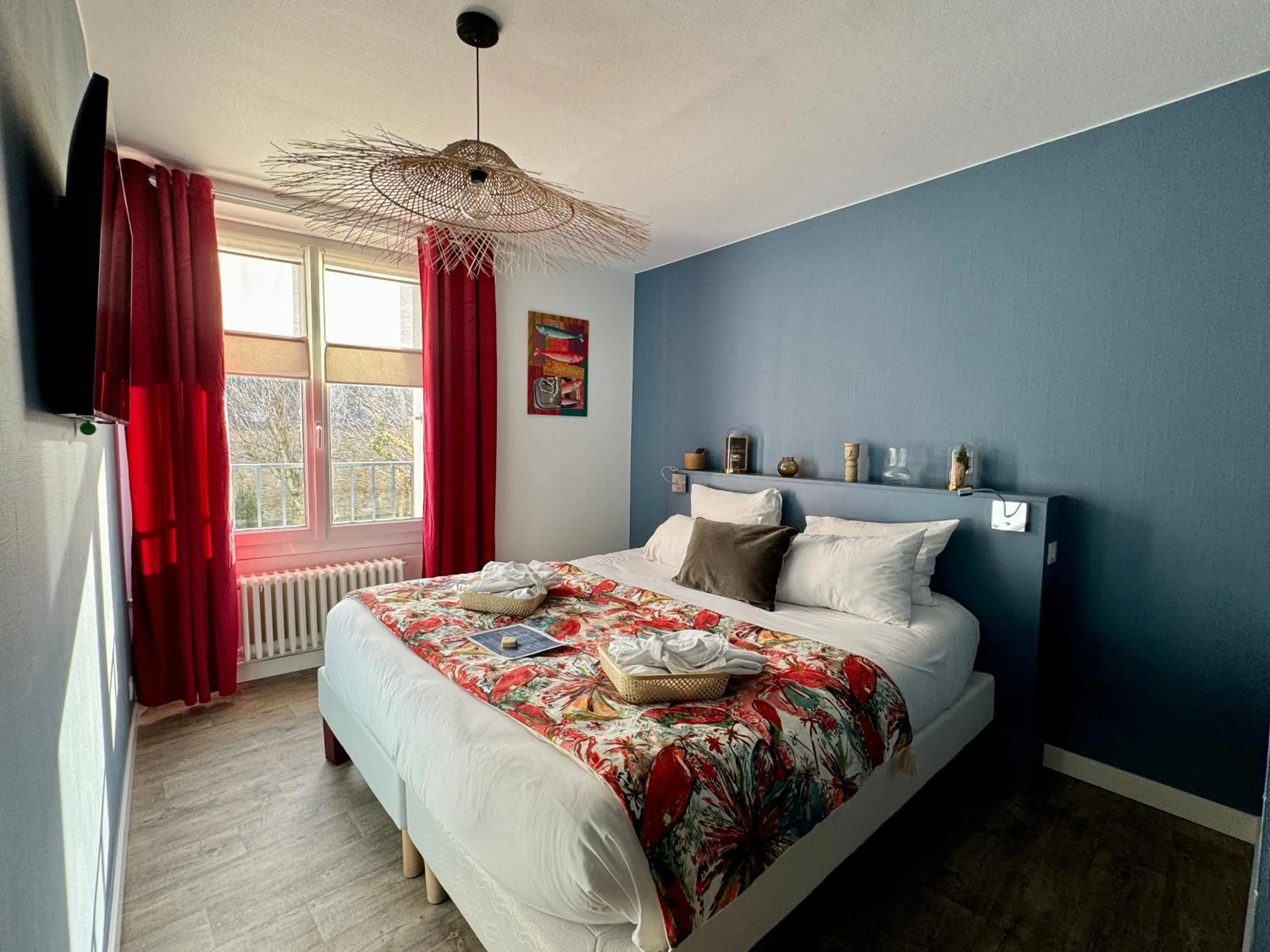 Bedroom, Bed in Hôtel La Maison des Dunes