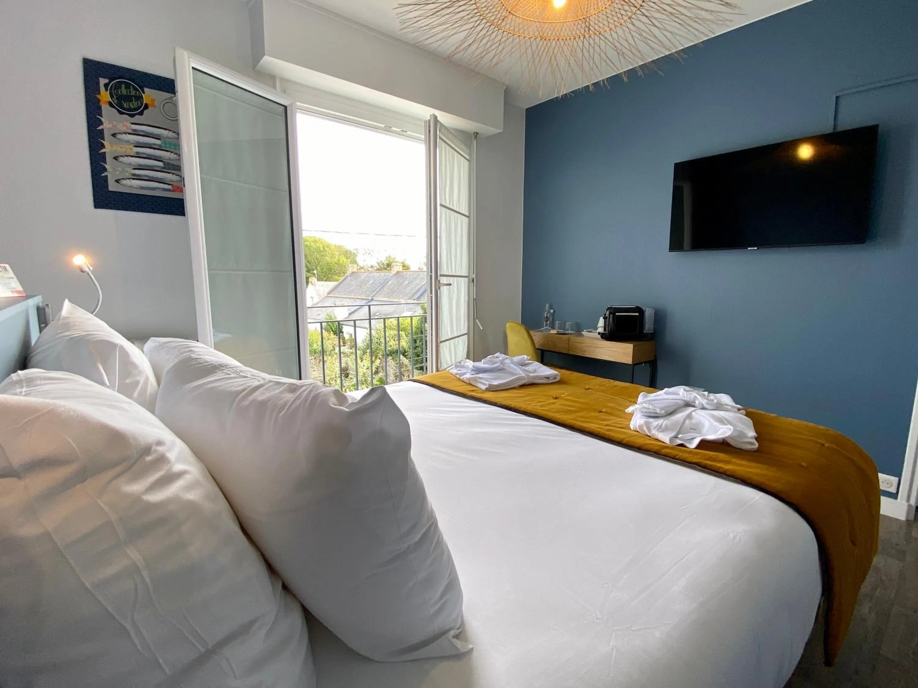 Bedroom, Bed in Hôtel La Maison des Dunes