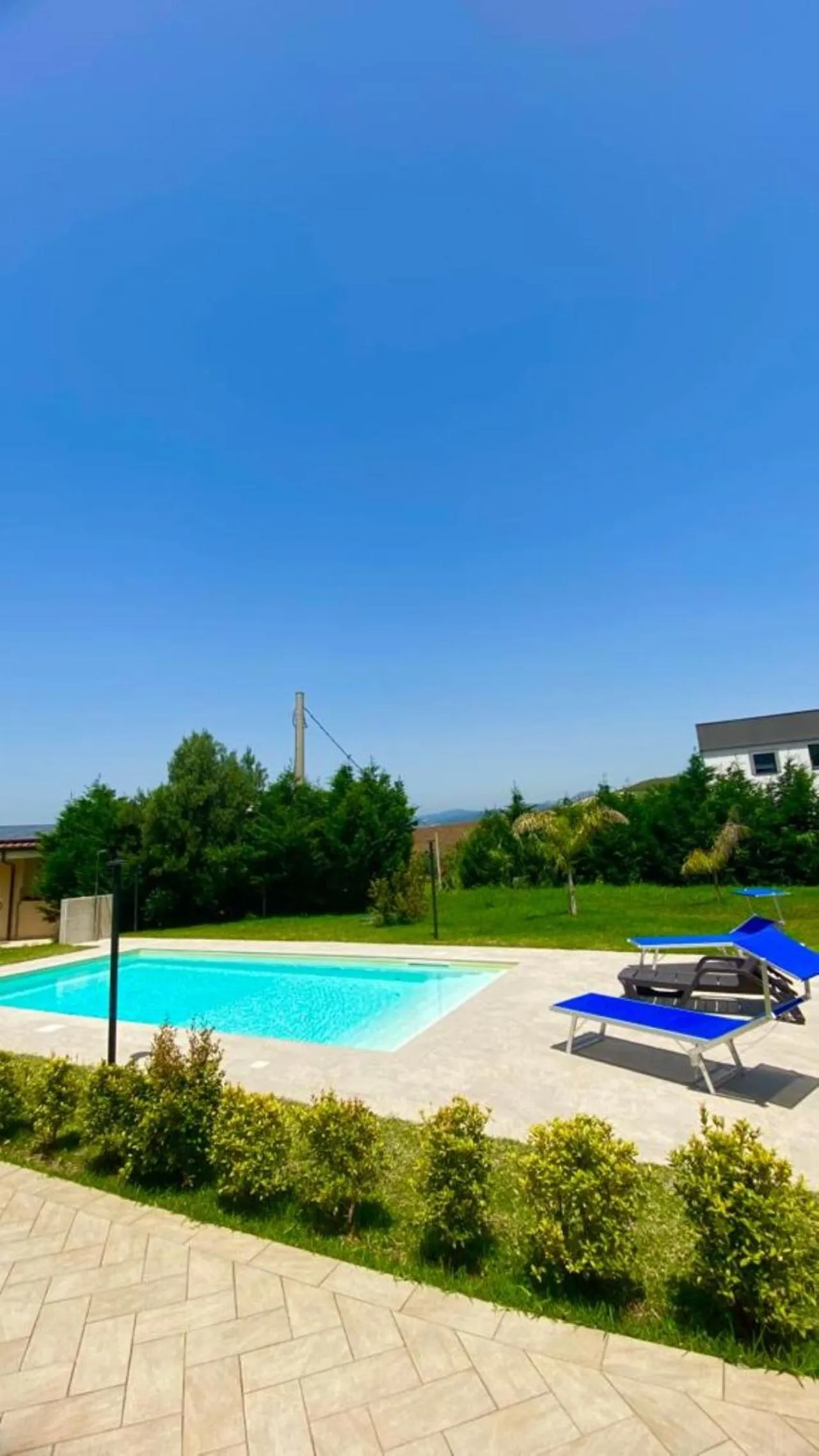 Pool view in San Michele Apartments&Rooms