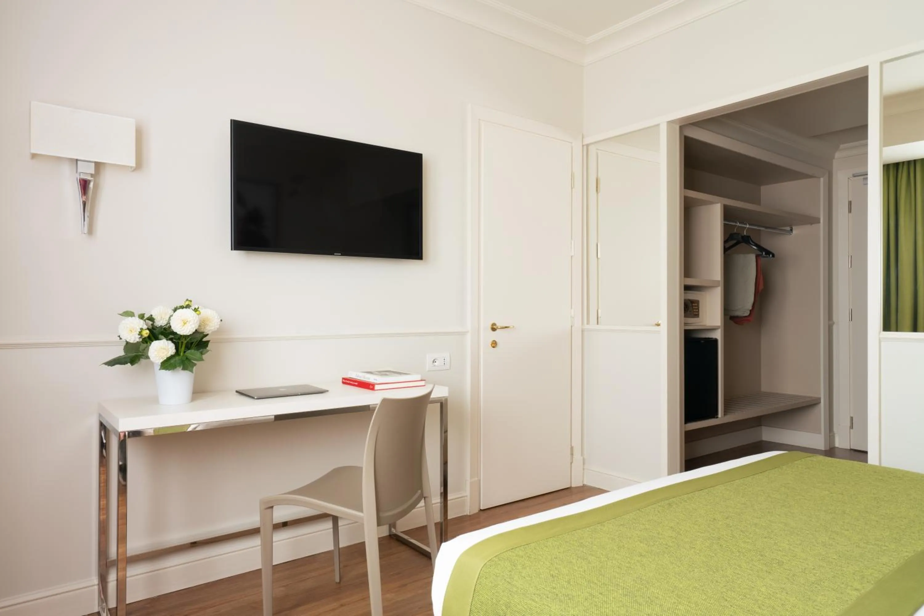 Bed in Hotel Cristoforo Colombo