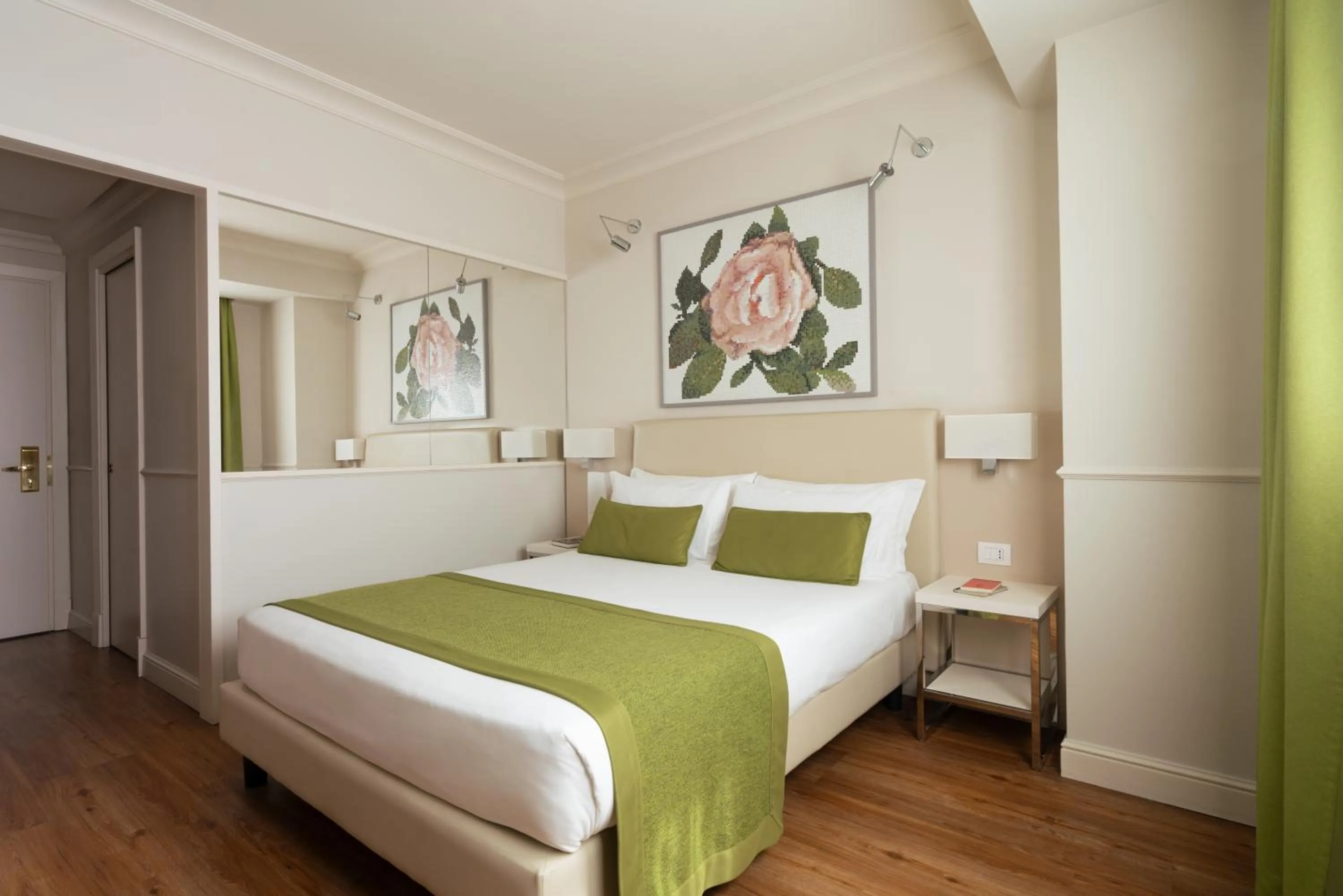 Bed in Hotel Cristoforo Colombo