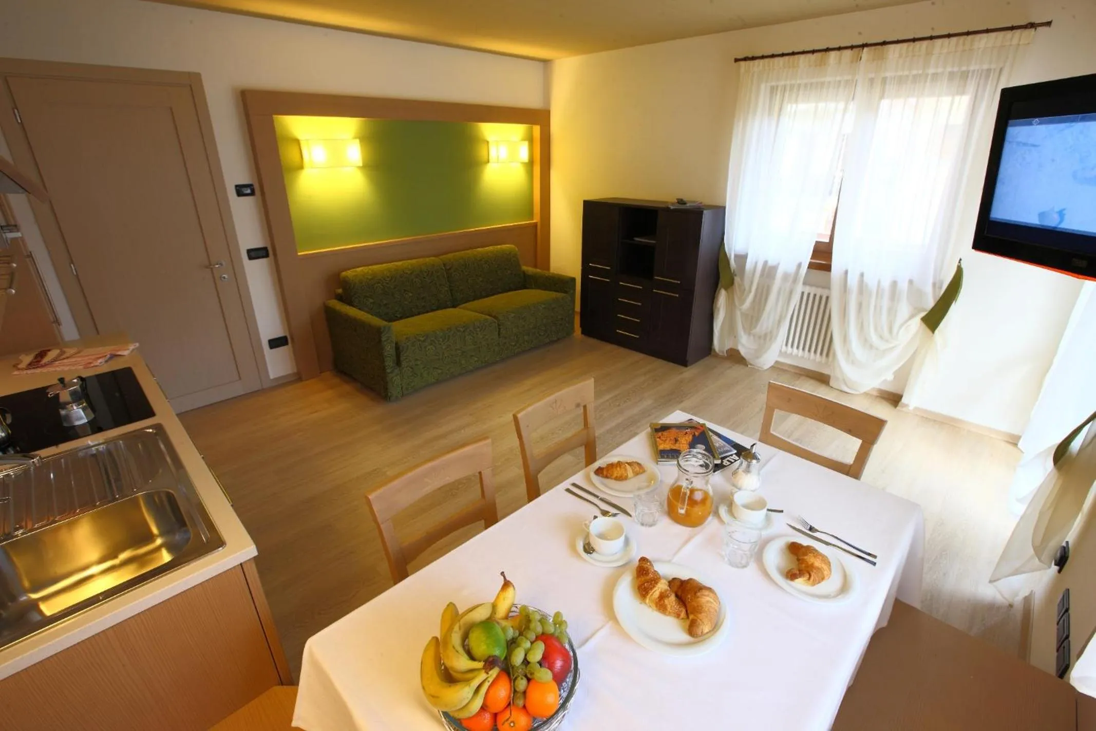 Kitchen or kitchenette in Residence Al Lago