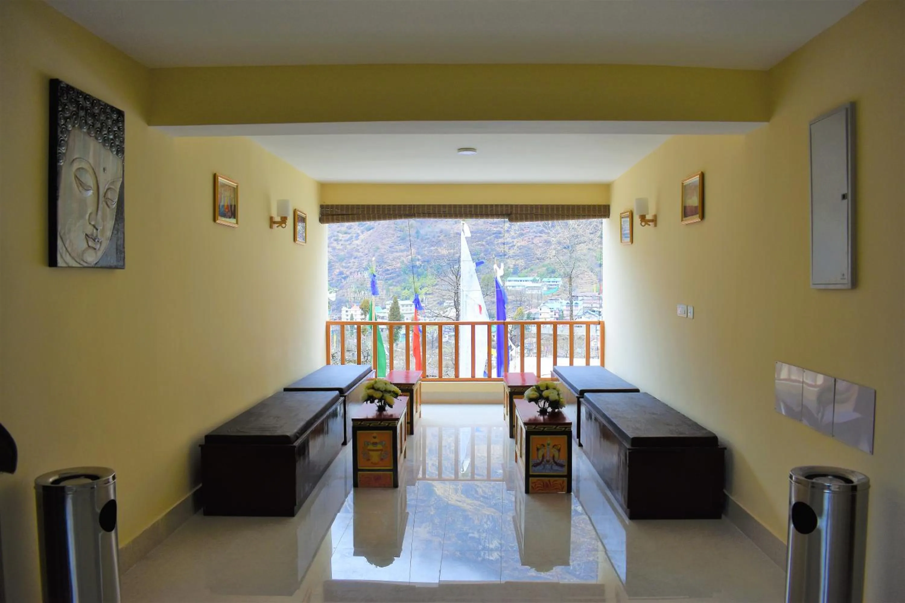 Seating area in Magellan's The Golden Bridge