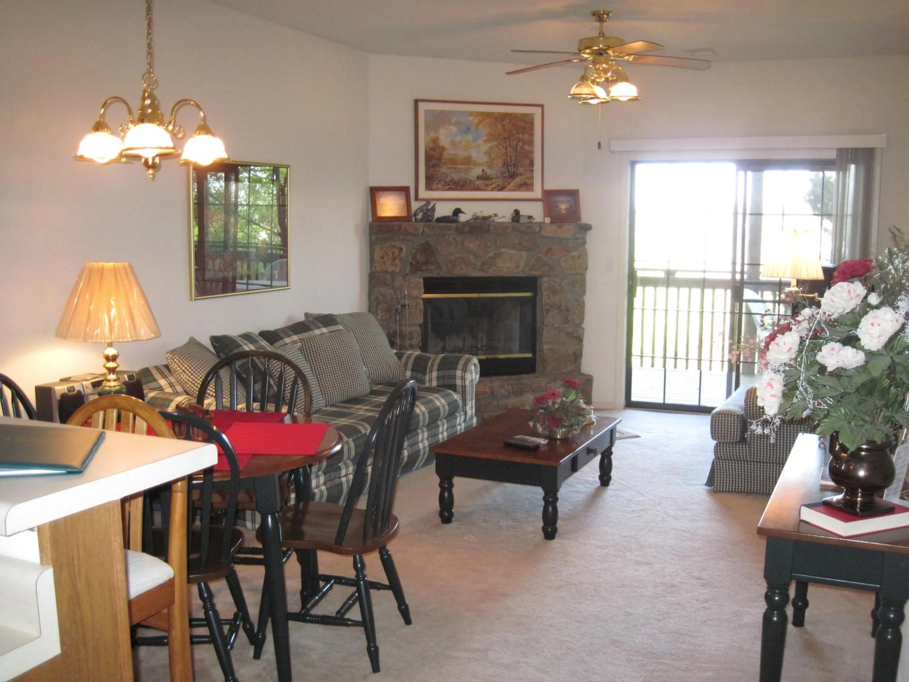 Seating area in The Village At Indian Point Resort