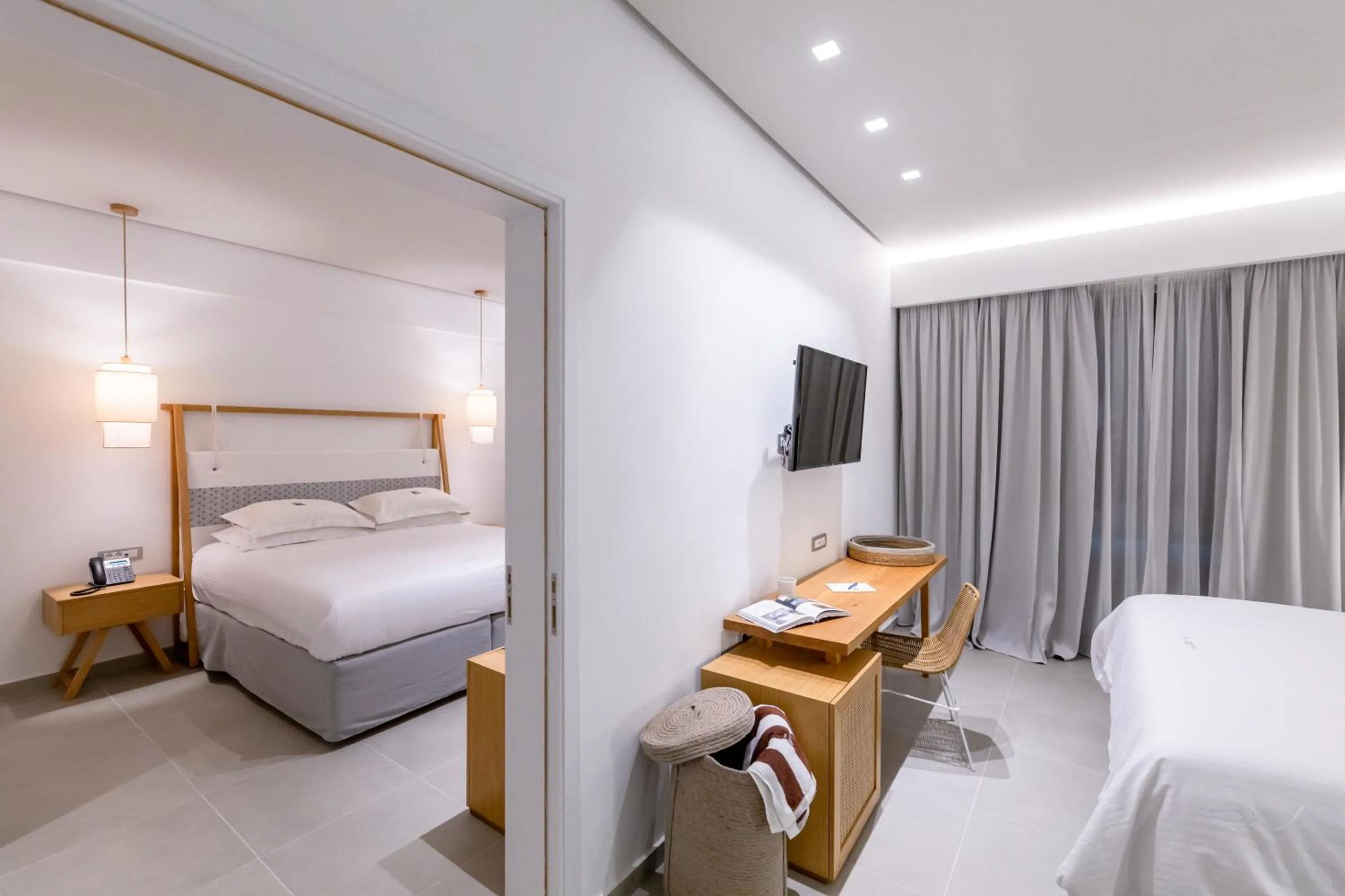 Bed in Messinian Icon Hotel & Suites