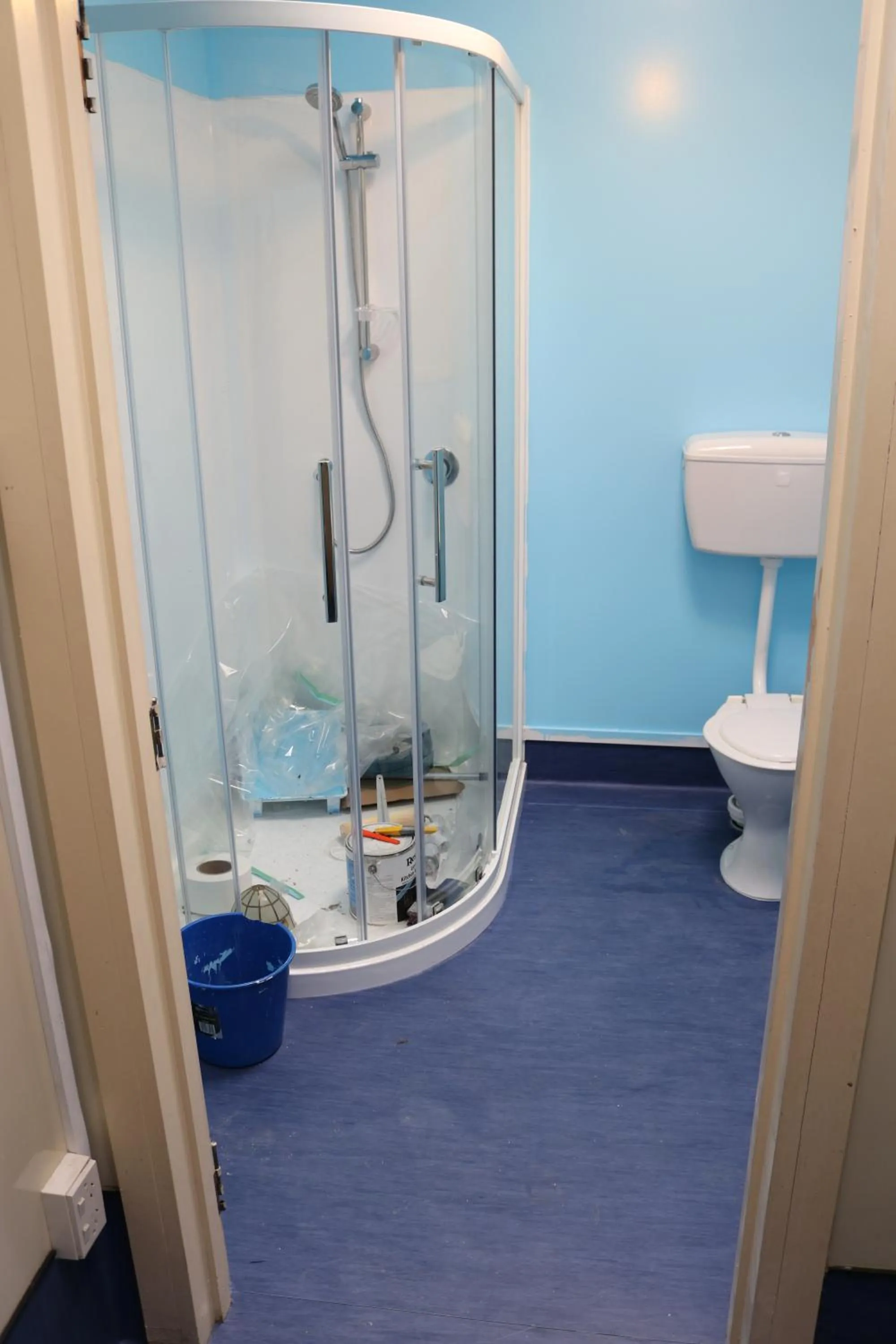 Shower in Atlantis Backpackers