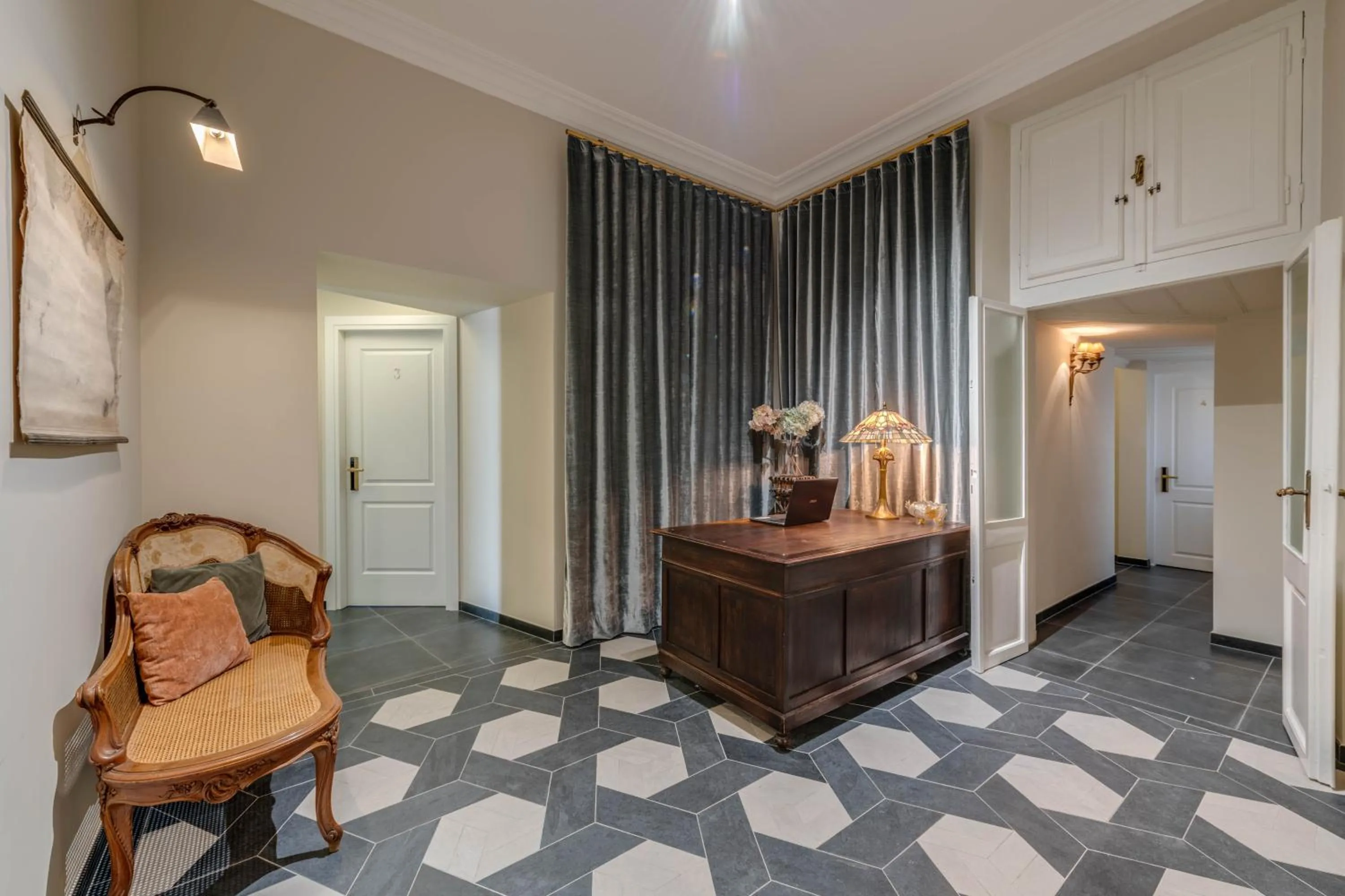 Lobby or reception in Adrianus Hotel