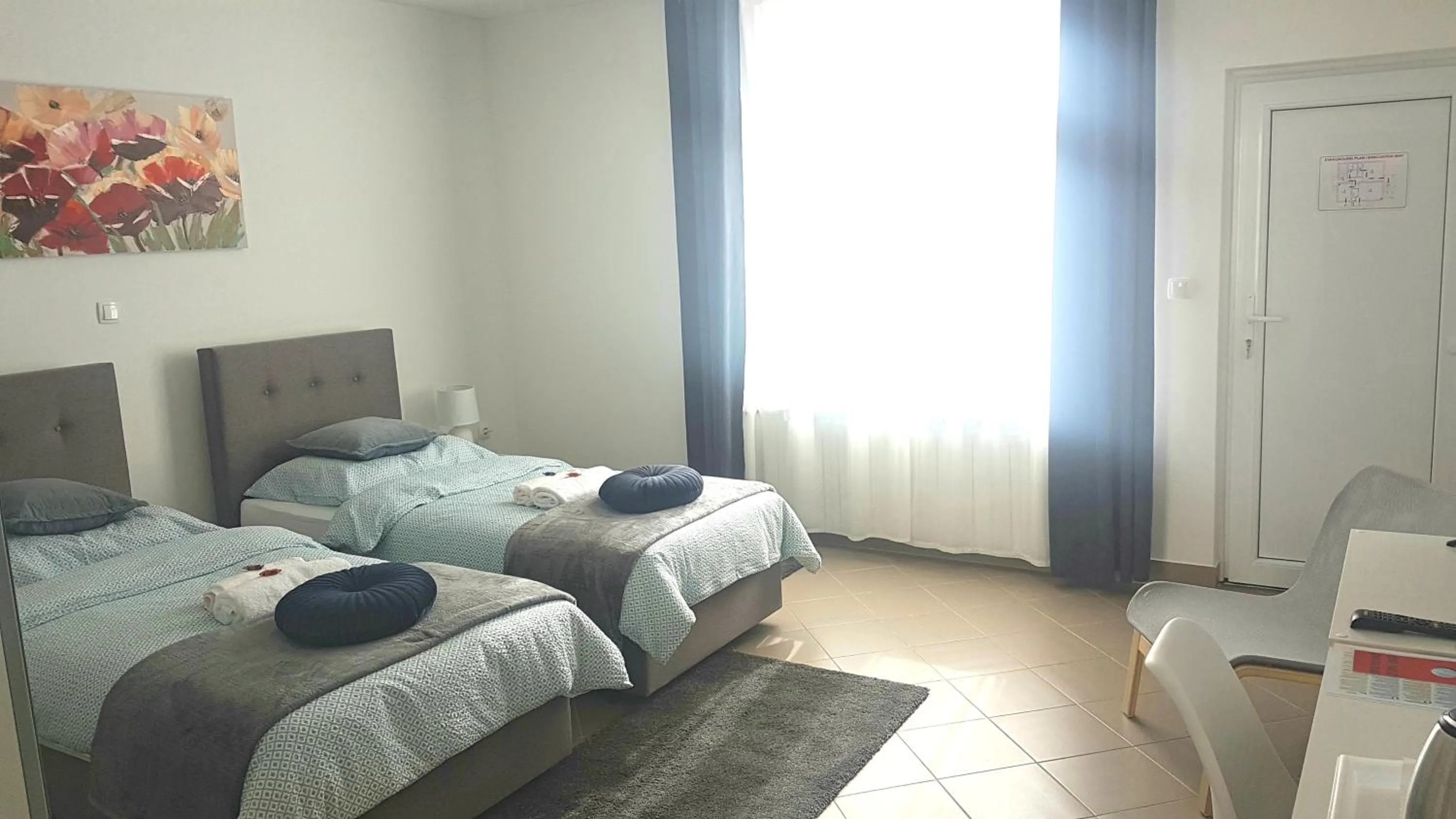 Bed in Marko Airport Rooms