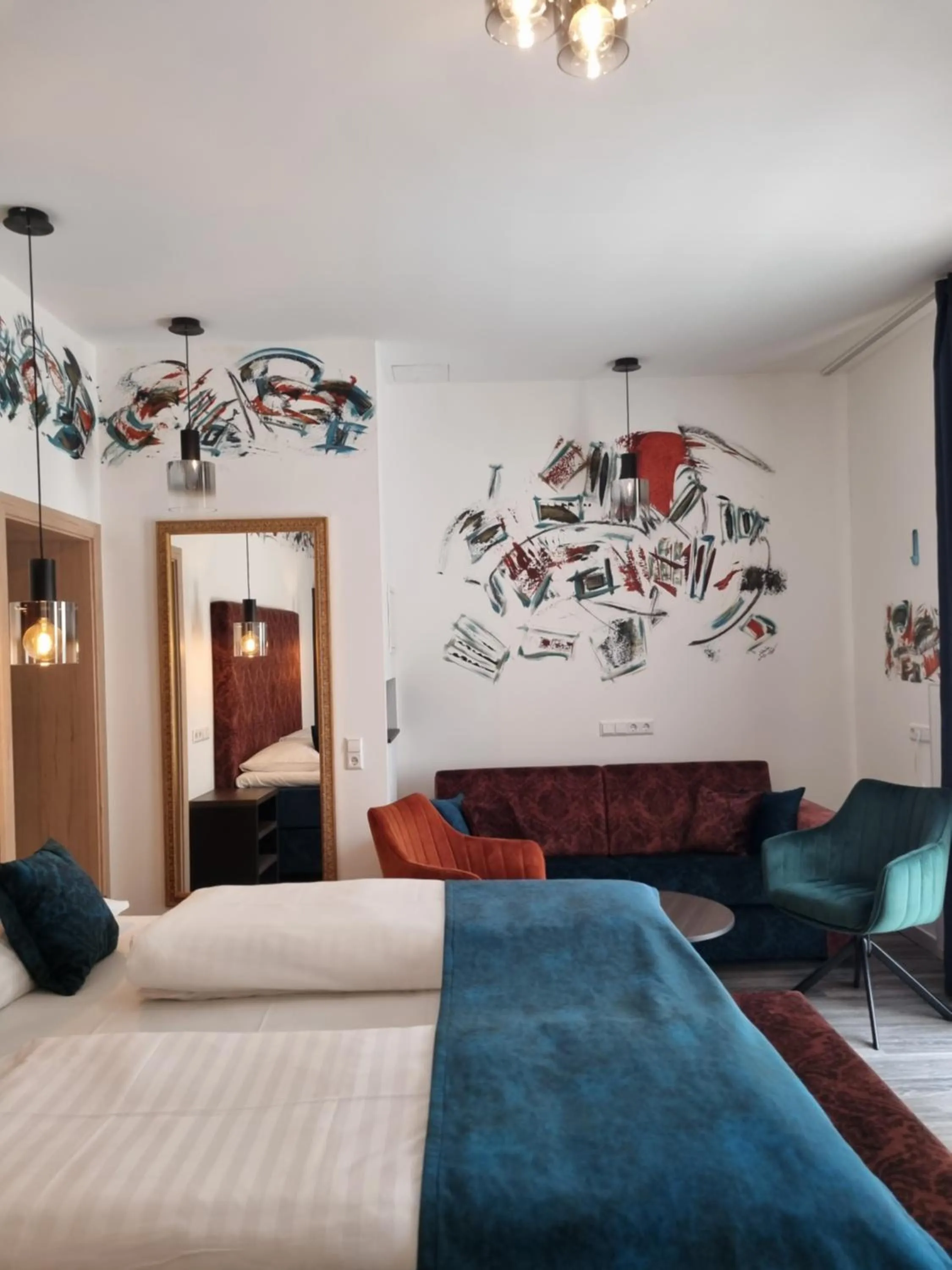 Bed in Hotel Torwirt