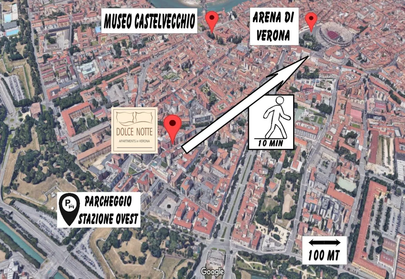 Bird's eye view in Dolce Notte Apartments